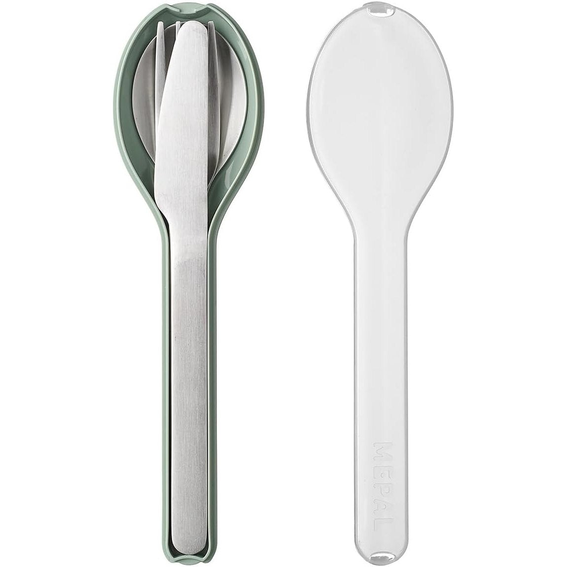224338 - MEPAL Set takëmesh Ellipse 3 pjesë - Thikë, pirun dhe lugë - Çelik inox - Sherbelë nordike