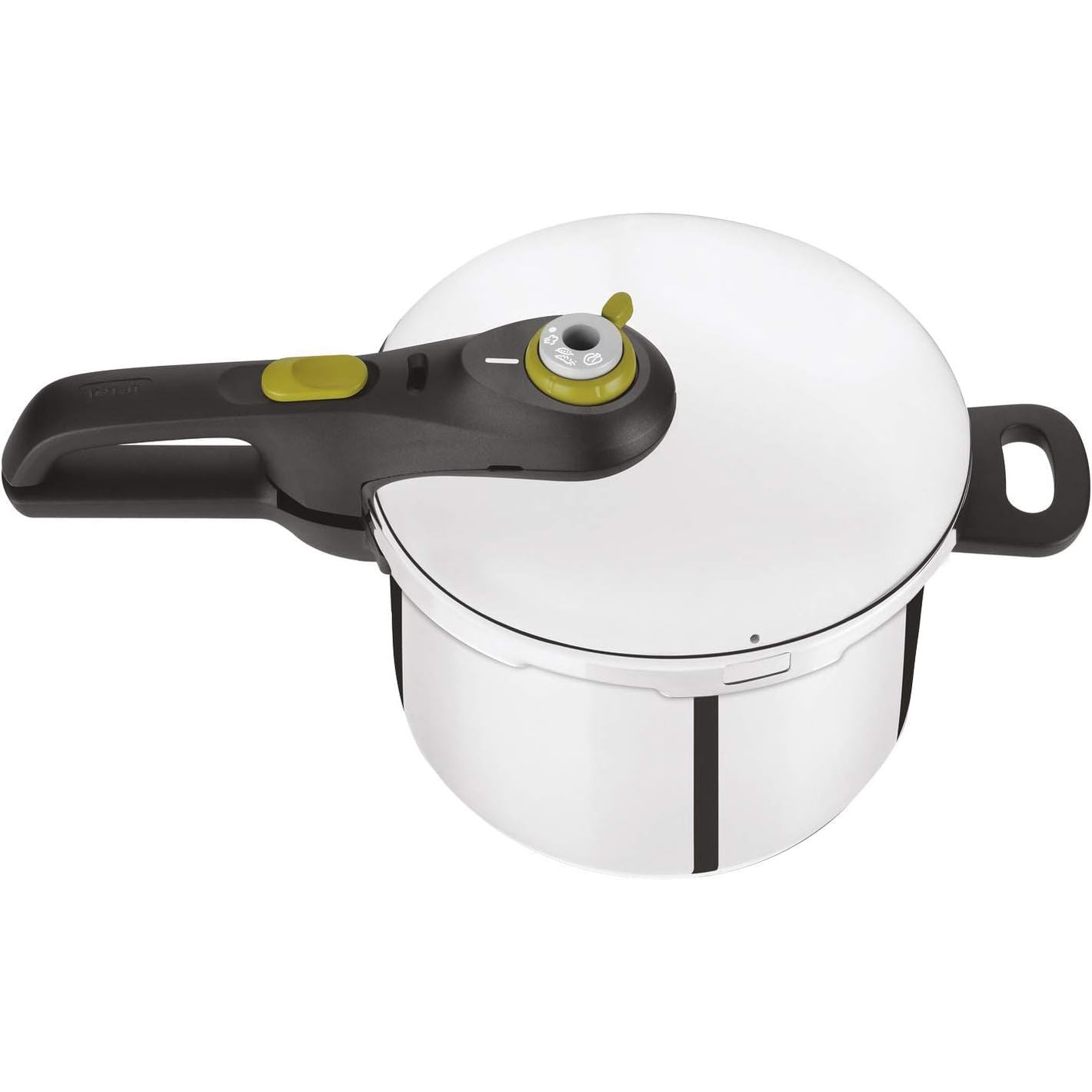 250187 - TEFAL Secure 5 Neo - Tenxhere me Presion 6L, Kursim Energjie deri në 50%, Gatim me Presion, 2 Programe, Sistem Sigurie me 5 Pika, I përshtatshëm për të Gjitha Sobat, Mund të lahet në lavastovilje
