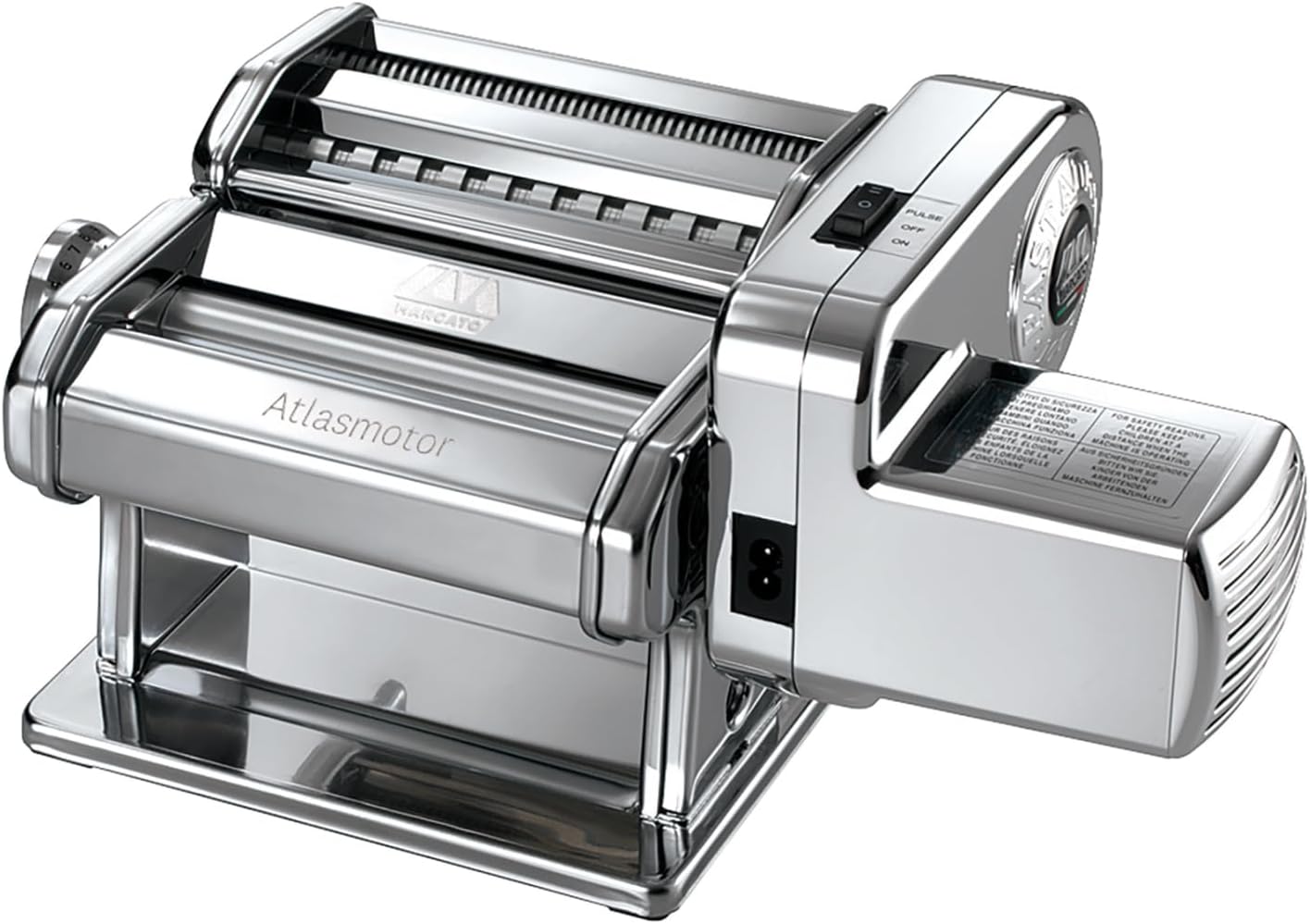 226038 - MARCATO Makinë elektrike për makarona Atlas 150 + Motor, motor Atlas, Për makarona, lasagna, fettuccine, tagliolini, prej çeliku inox