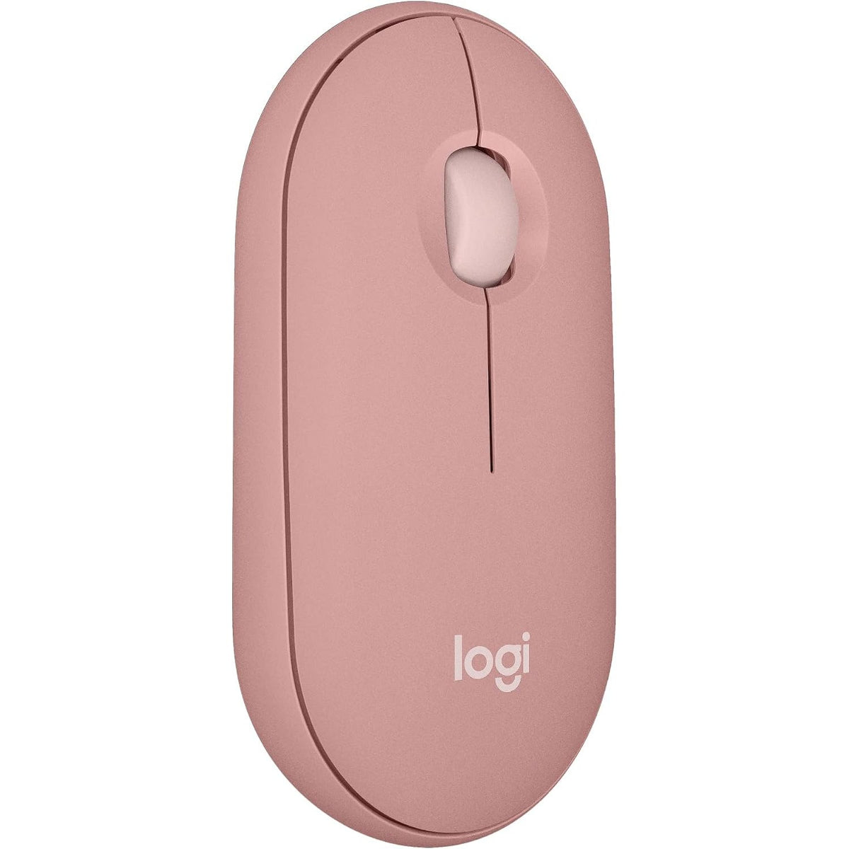 295283 - LOGITECH Maus i hollë pa tel Bluetooth Pebble Mouse 2 M350s, portativ, i lehtë, buton i personalizueshëm, rozë
