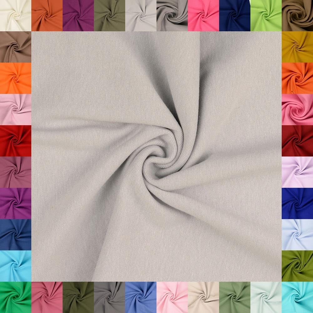 257524 - MIRA Pëlhurë e thurur me brinjë, tubulare, 34cm gjerësi, 95% pambuk, 5% elastan, ngjyra gri, 1.0m