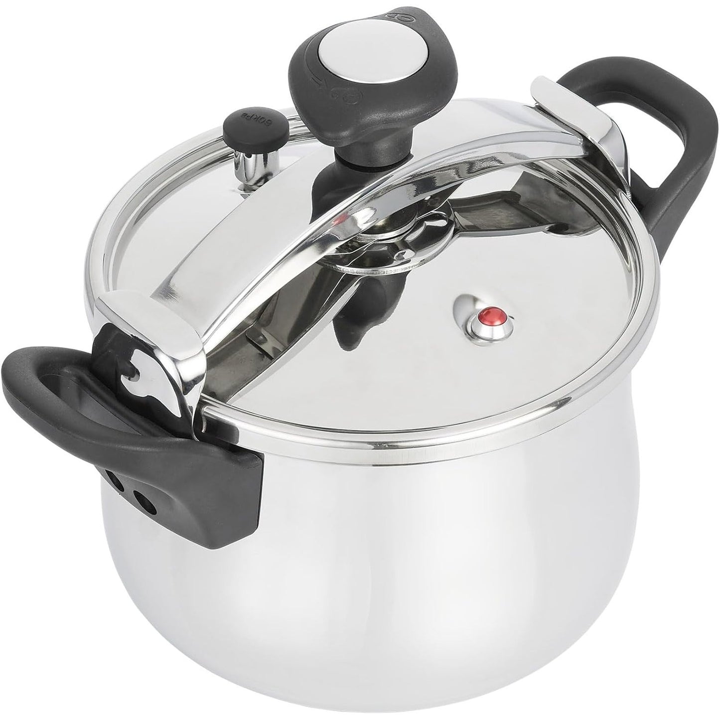 226231 - JATA HOGAR OPC8, Tenxhere me presion të shpejtë prej çeliku inox 8 litra, 3 sisteme sigurie, e përshtatshme për të gjitha llojet e sobave, përfshirë ato me induksion