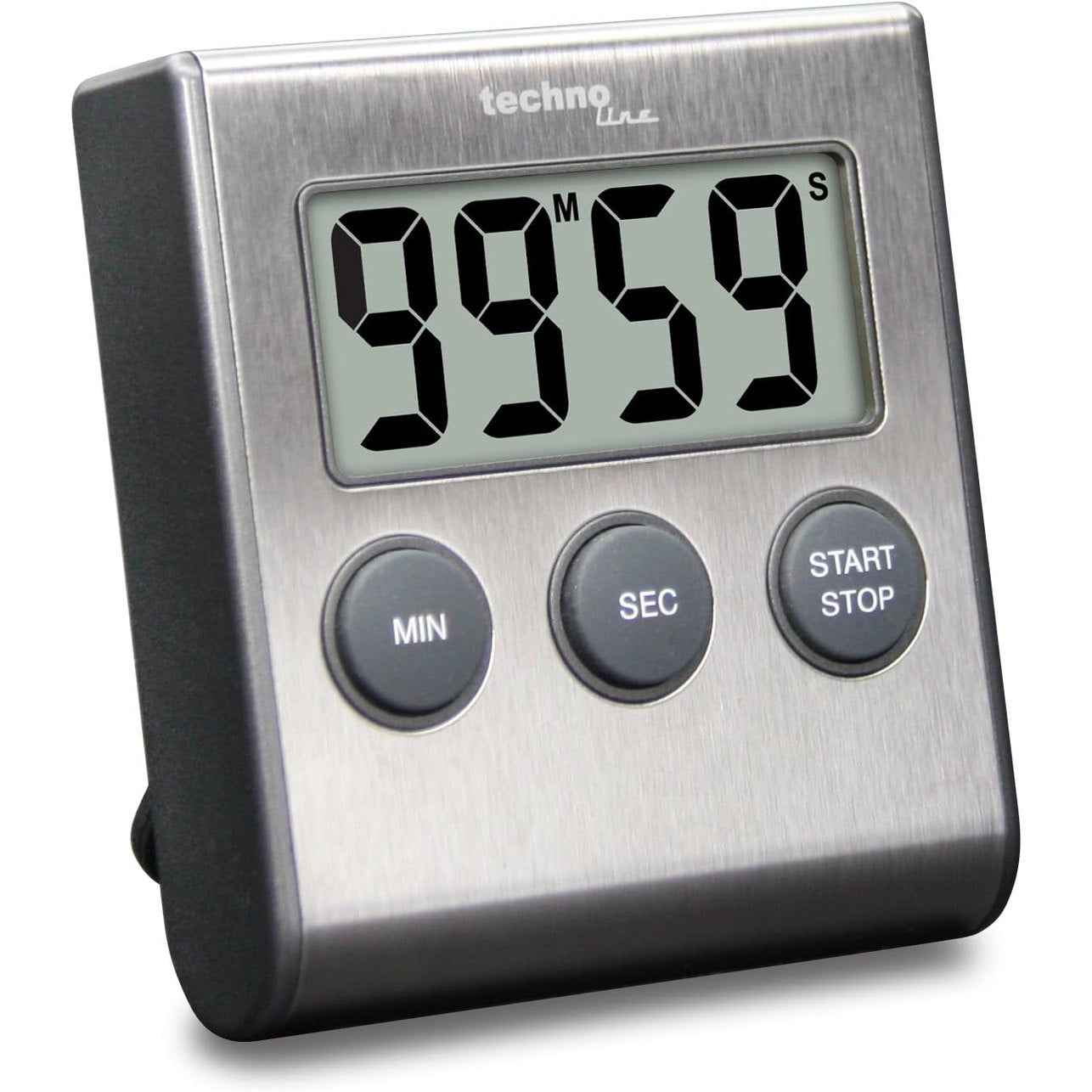 248731 - TECHNOLINE KT200 Kohëmatës dixhital klasik afatshkurtër, 6.4 x 1.8 x 7.0 cm, argjend