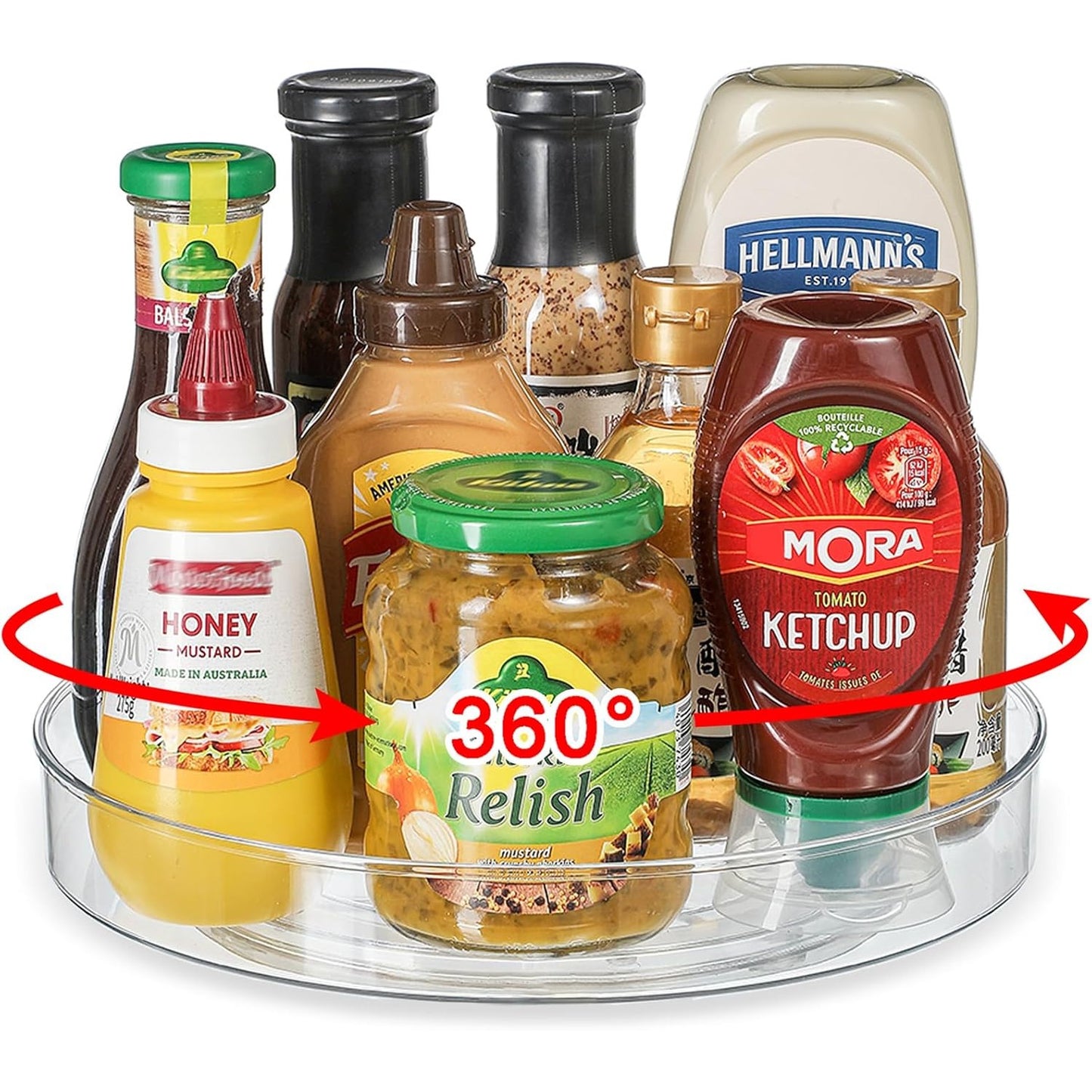 229884 - FAMHAP Organizues Frigoriferësh Rrotullues Lazy Susan, 22 cm, Raft Erëzash Kuzhine