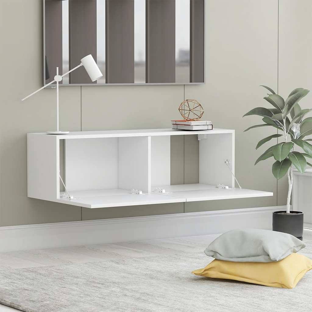280667 - vidaXL Kabinet TV i Bardhë 100x30x30 cm Dru i Inxhinieruar