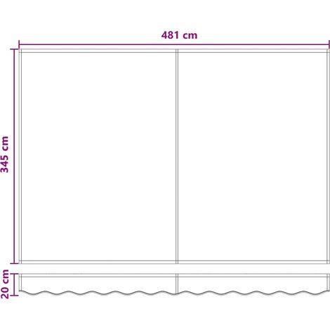 265547 - Pëlhurë Zëvendësuese për Tendë, Ngjyrë taupe 5 x 3.5 m, Poliester vidaXL