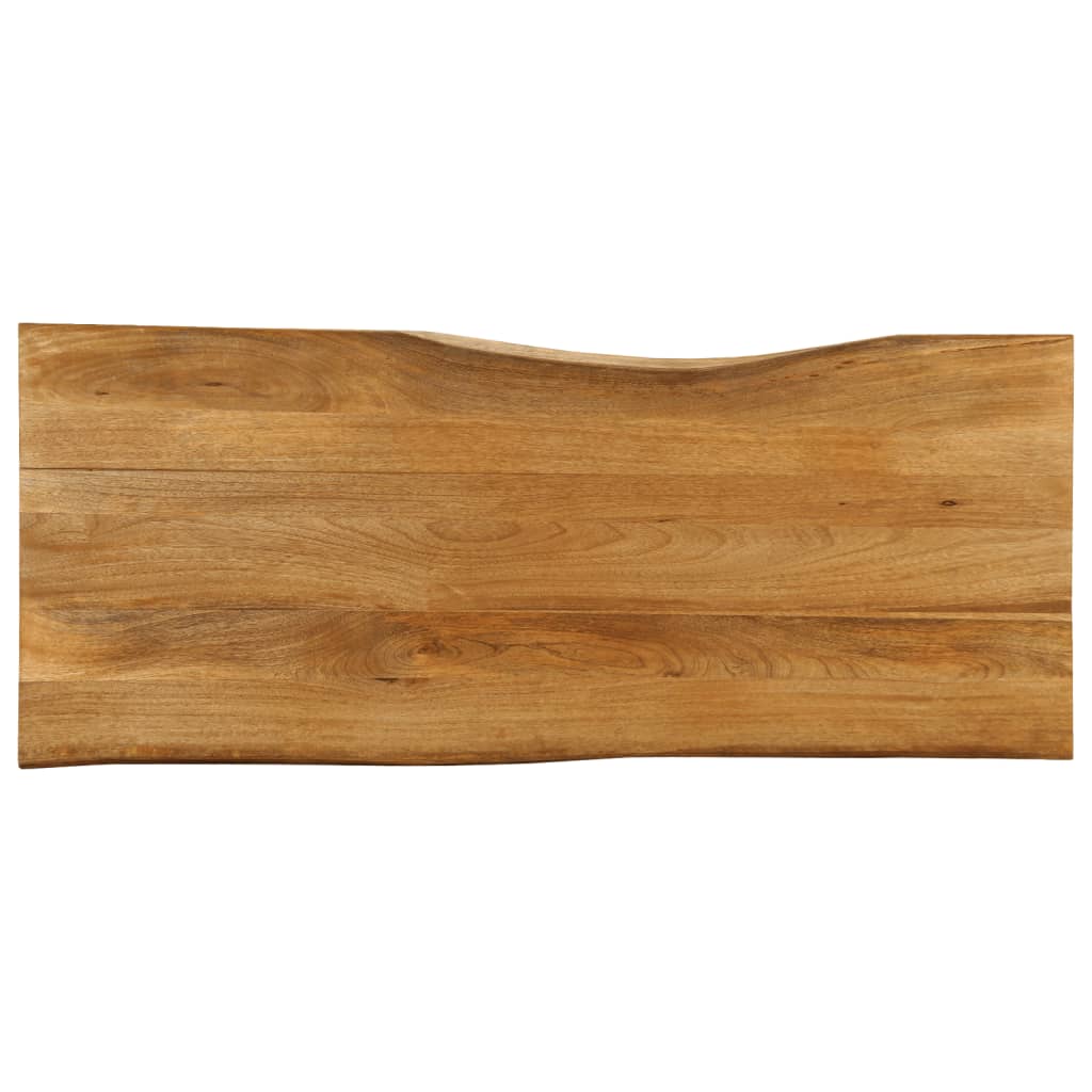 244595 - VIDA XL Sipërfaqe Tavoline 140x60x2,5 cm Dru i Masturbuar me Skaje Live, Mango