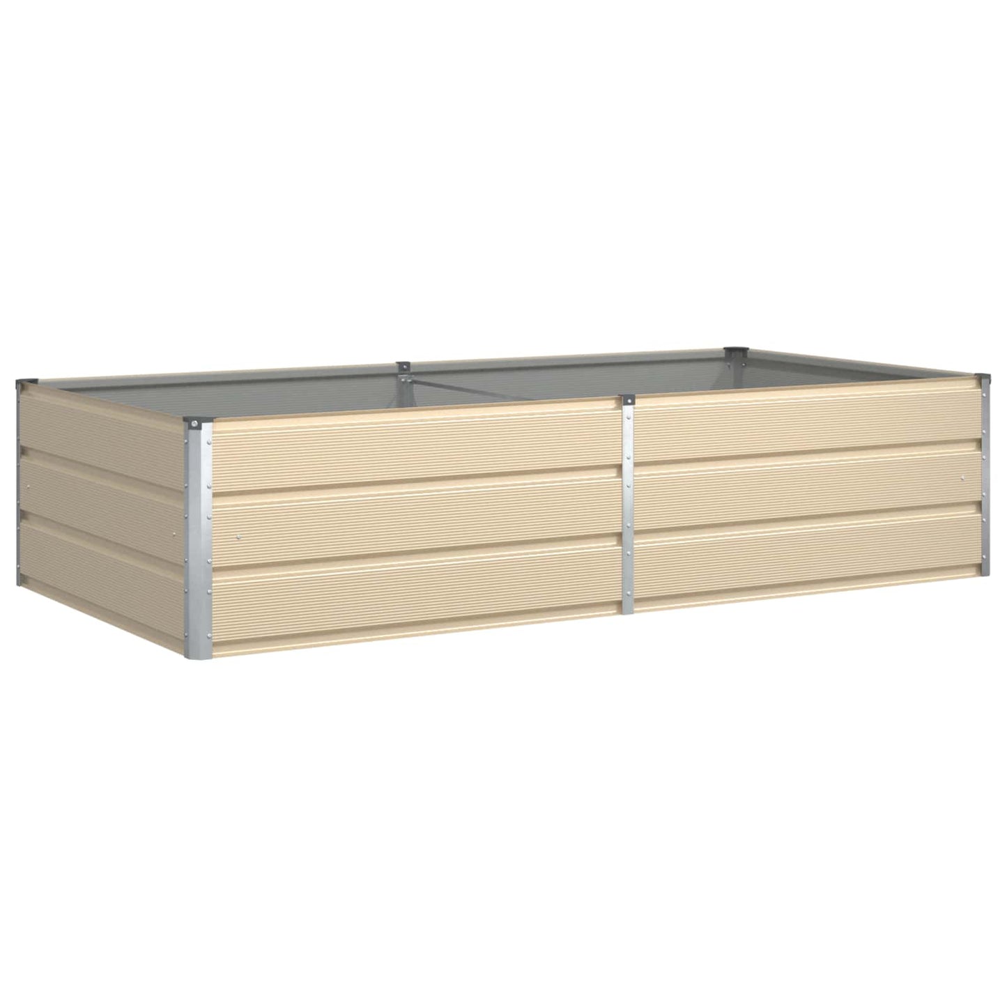291416 - VIDAXL Vazo Fildishi 195 x 100 x 45 cm Çelik i Galvanizuar