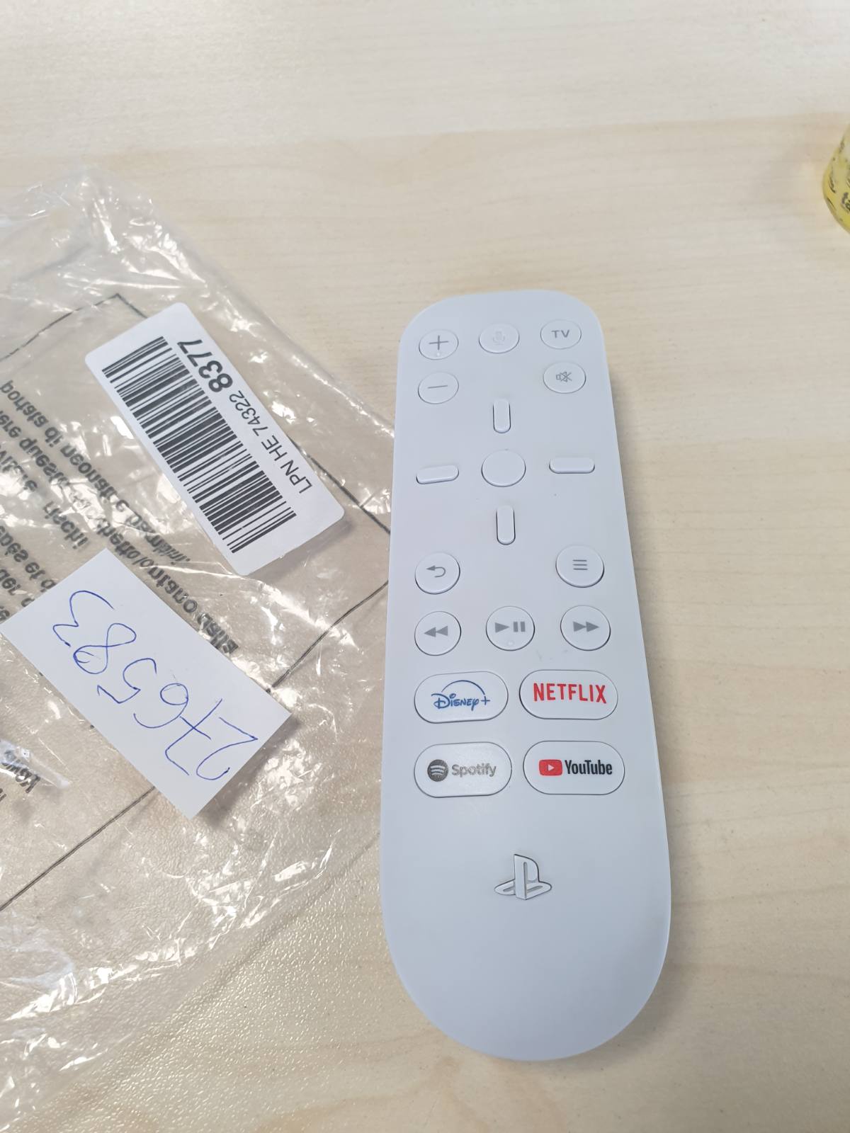 276583 - SONY Telekomandë Zyrtare Multimediale për PlayStation 5, Kontrollon Volumin e Konsolës dhe TV-së, Navigim Intuitiv për Filma dhe Transmetim, Transmetues i Integruar IR, Ngjyra: E Bardhë