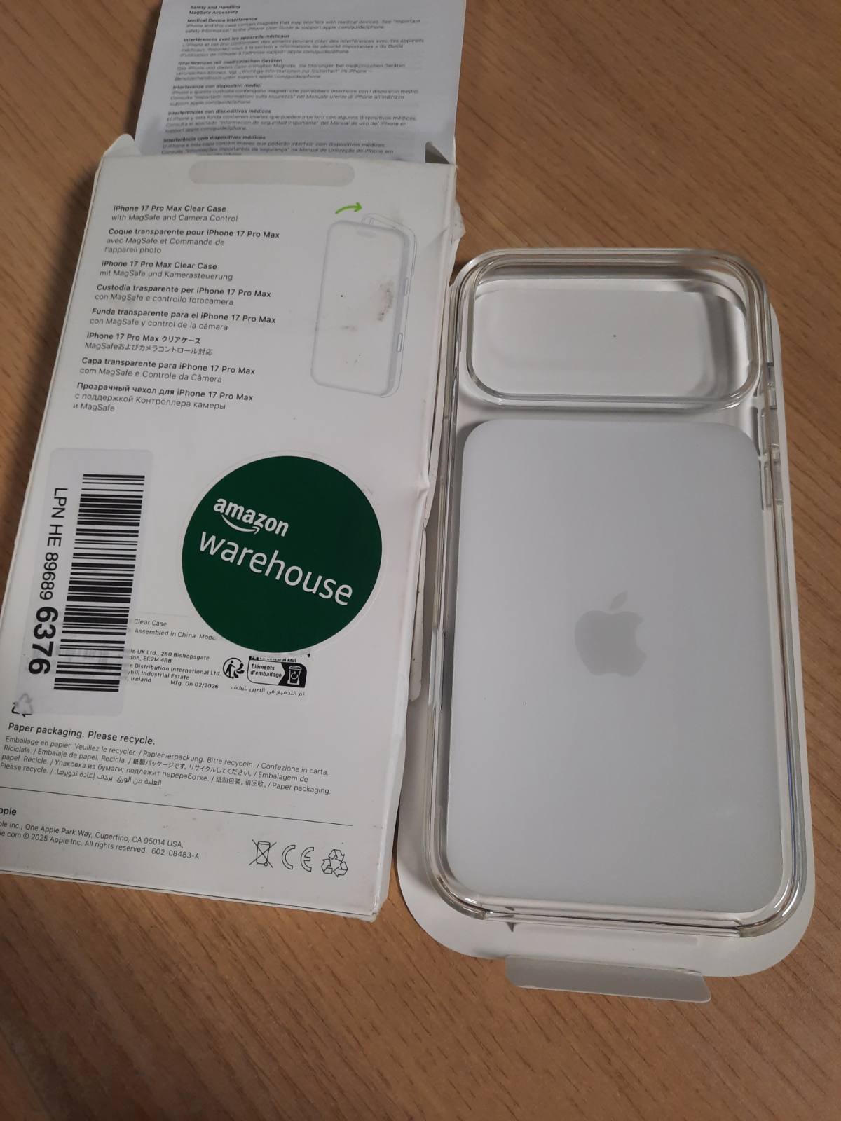 309725 - Mbështjellëse transparente për APPLE IPHONE 17 PRO MAX me MagSafe