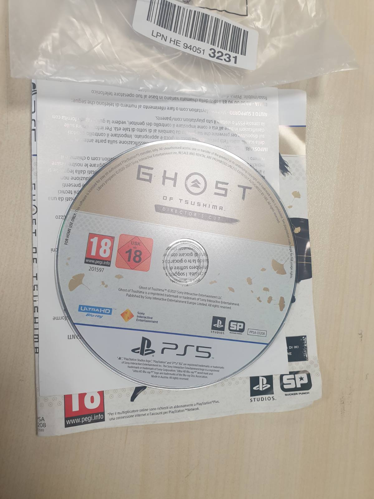 267838 - GHOST OF TSUSHIMA - Versioni i regjisorit për PlayStation 5