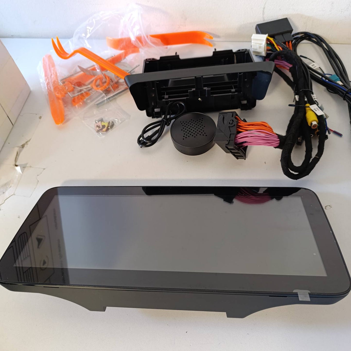 272594 - NINETOM Radio makine me ekran me prekje 12.3 inç për Mercedes Benz A/C/V-Class GLA CLA W176 C117 X117 X156 W447 2015-2018 me NTG 5.0/5.1/5.2, mbështet Apple Carplay/Android Auto/Mirrorlink