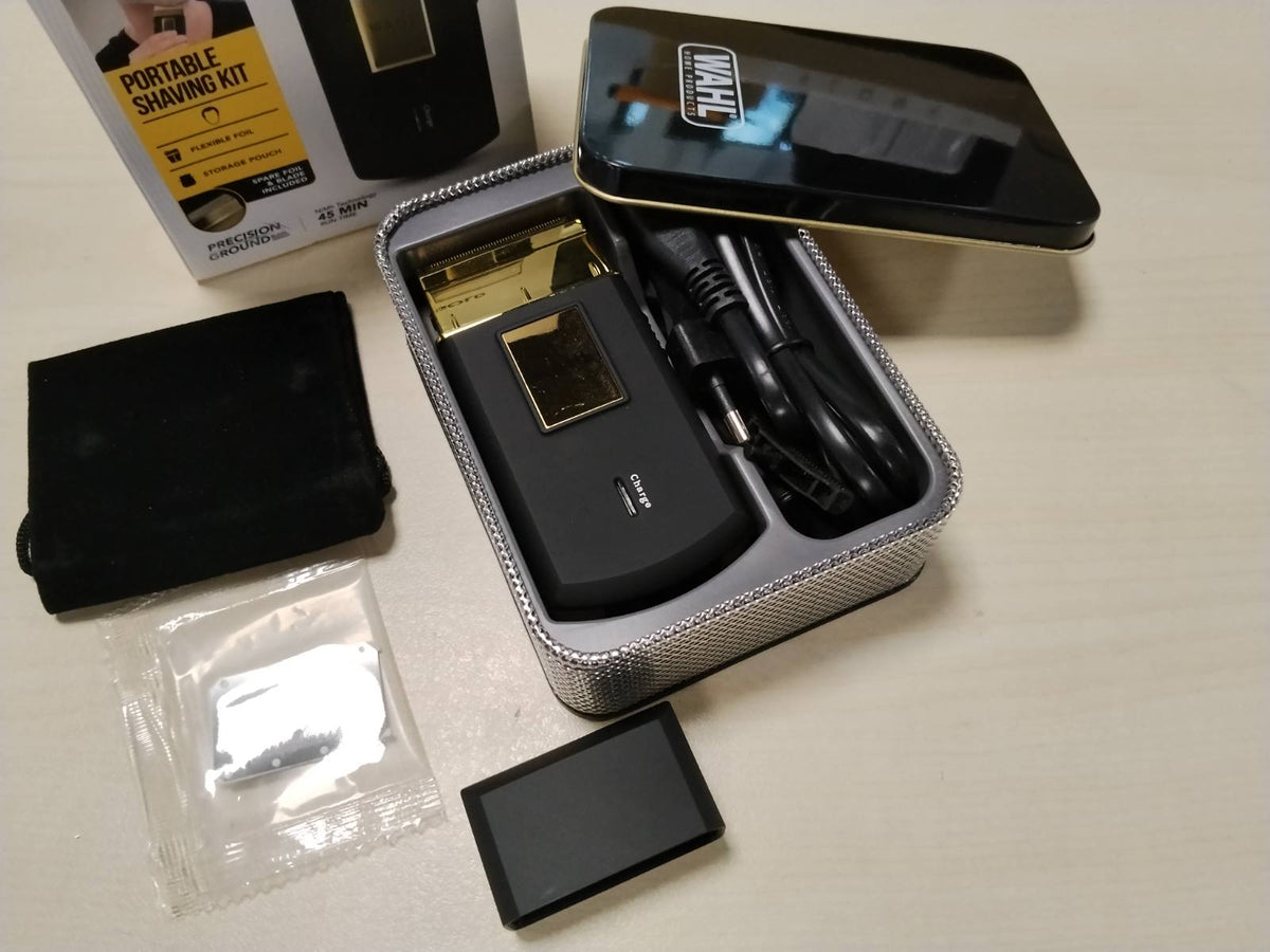 336593 - WAHL Makinë rroje Gold Edition për burra me fletë rroje për udhëtim
