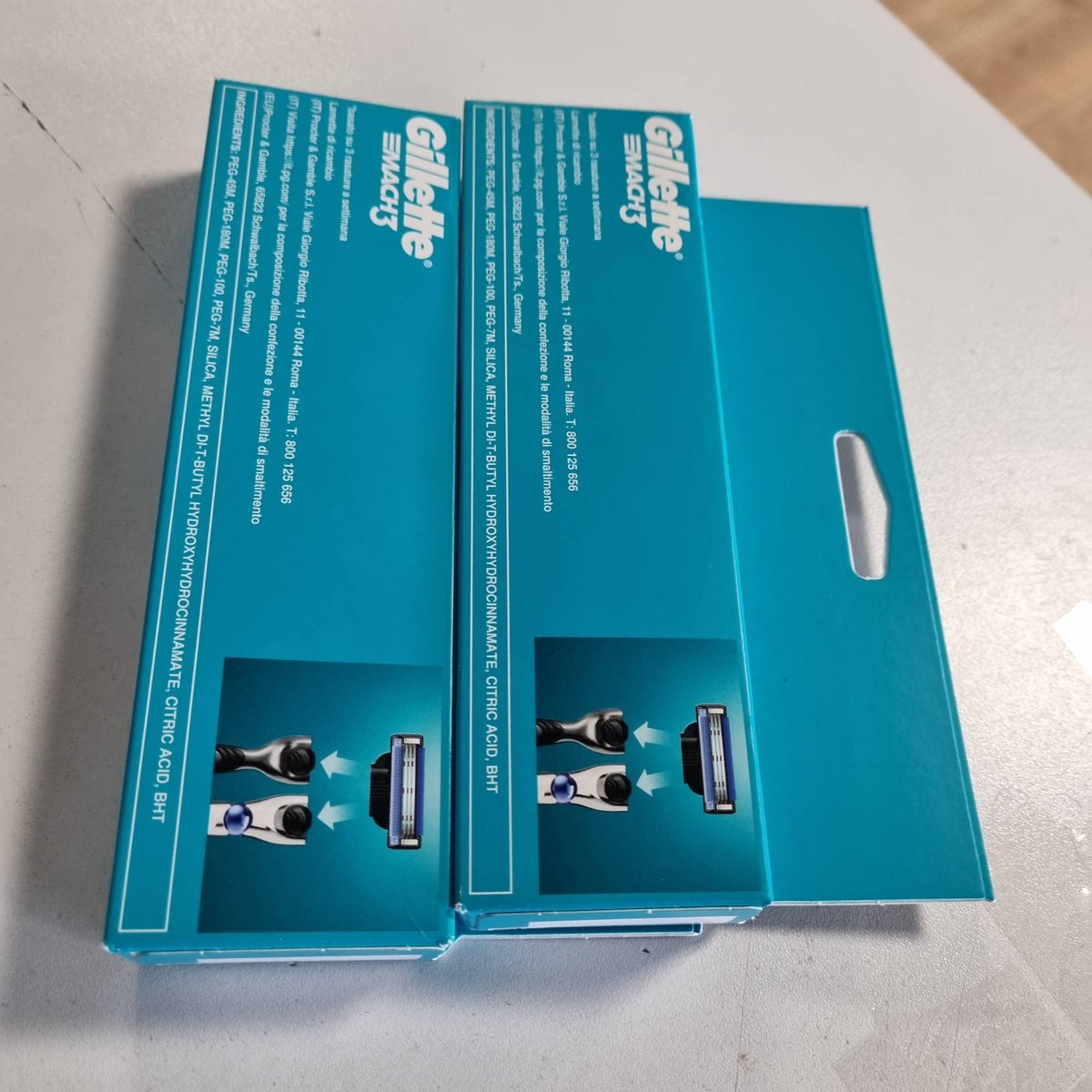 296742 - GILLETTE Mbushëse brisku Mach3 për Burra, 3 tehe, 20 briskë Gillette Mach 3 me shirit lubrifikues