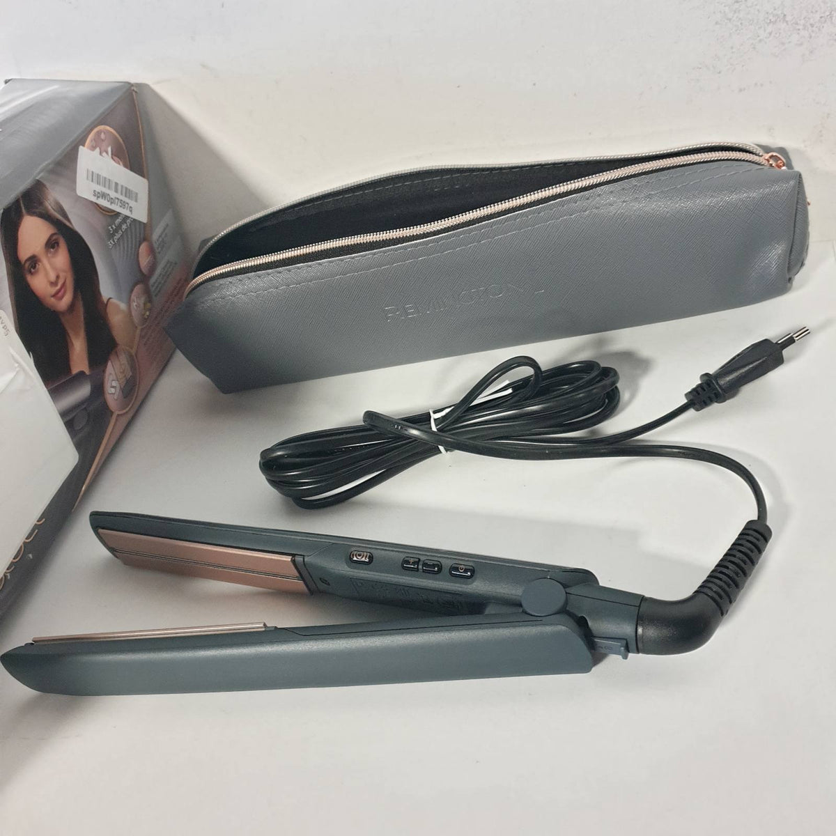 335981 - REMINGTON Drejtues Profesional Flokësh Keratin Protect, Veshje Qeramike me Keratinë dhe Vaj Bajamesh, Sensor Mbrojtjeje nga Nxehtësia, Ekran Dixhital, 160-230C, S8598