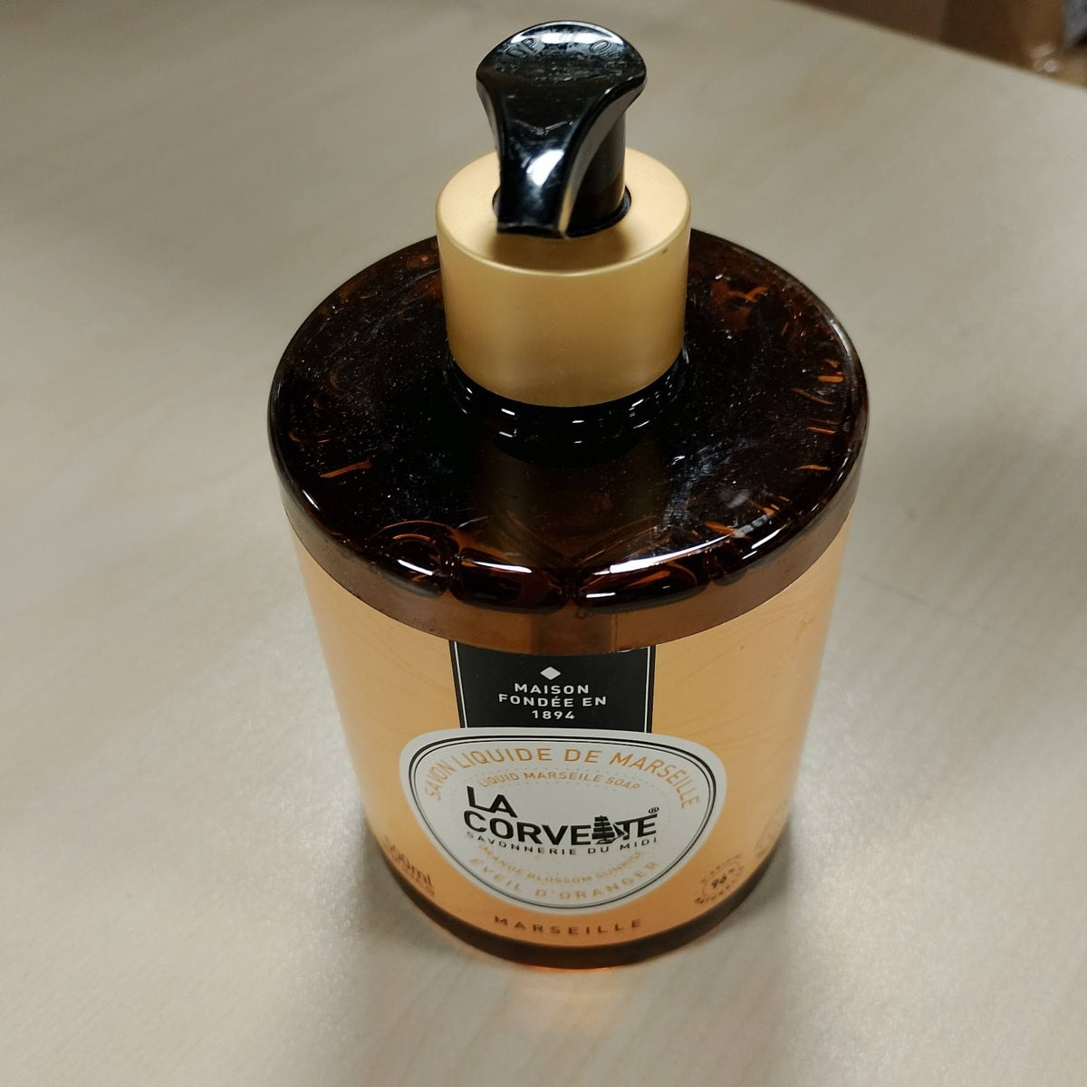 301183 - LA CORVETTE - Sapun i lëngshëm La Corvette Orange Blossom - 500 ml - Sapun për duar dhe trup - 96% përbërës me origjinë natyrale