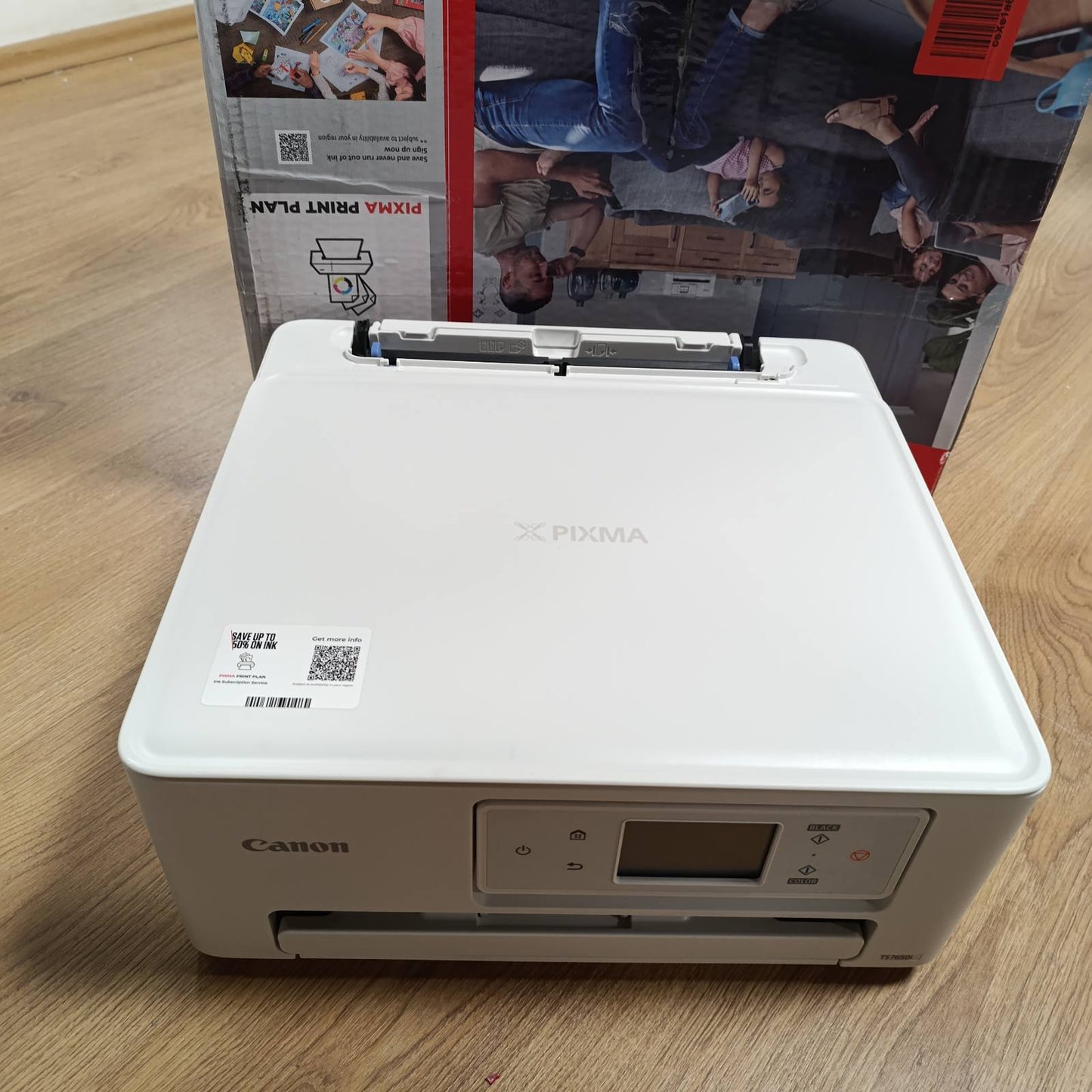188690 - CANON PIXMA TS7650i - Printer Shumëfunksional Wi-Fi për Shtëpi, Printim pa Tel nga Smartphone, me Plan Printimi PIXMA