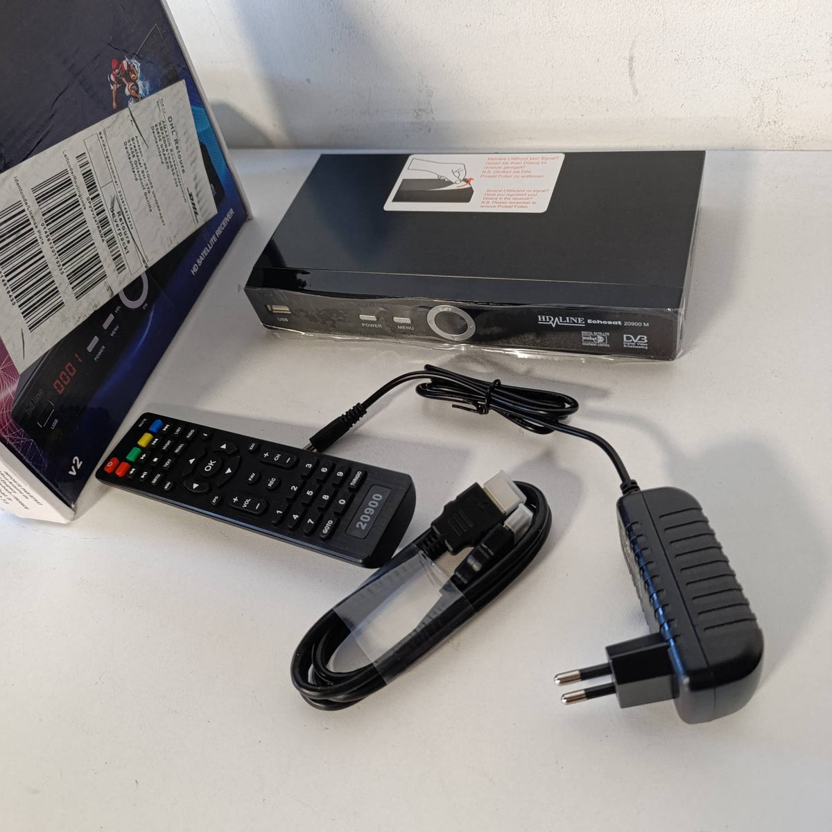 295814 - HD-LINE - Marrës satelitor dixhital HD-Line 20900 M - HDTV, DVB-S/S2, HDMI, SCART, 2X USB 2.0, Full HD 1080p - I paraprogramuar për Astra Hotbird Türksat