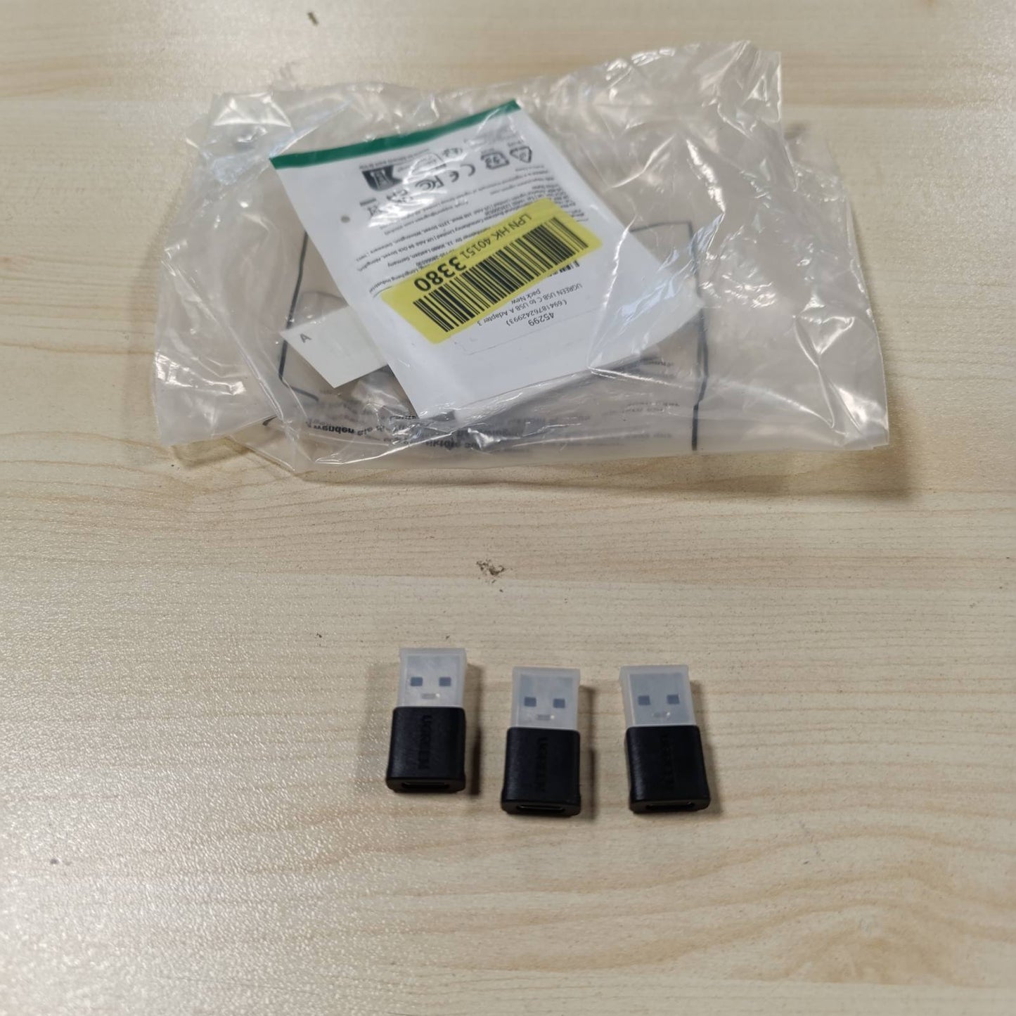 267411 - UGREEN - Adaptues USB C, Pako me 3 lidhës, USB C Femër në A Mashkull, 10Gbps, i pajtueshëm me iPhone 17/16/15, iPad, Galaxy S24/S23, laptopë, CarPlay