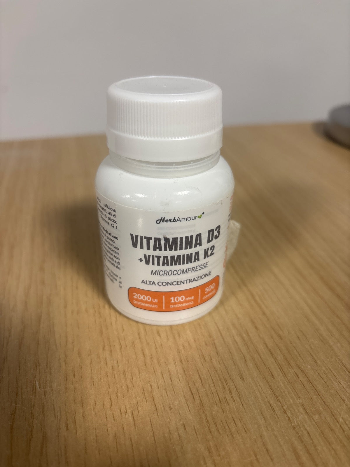 297764 - Vitaminë D3 K2, 500 Mikro-Tableta, Dozë e Lartë 50 μg (2,000 IU) + Vitaminë K2 100 μg, Furnizim për 1 Vit dhe 4 Muaj, Pa Gluten, Pa Laktozë, Pa Sheqer dhe Pa Sojë