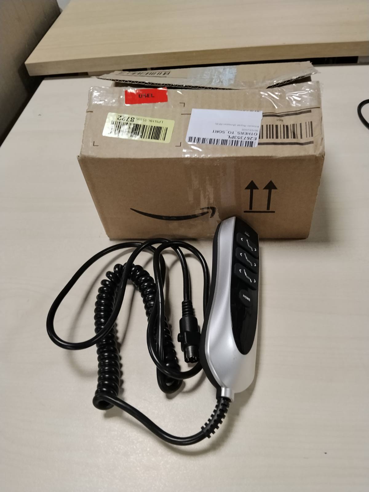 299069 - TCNOUMT, Telekomandë zëvendësuese e pajtueshme me telekomandën Uetmulik me 7 butona dhe 7 kunja, shezlong OKIN JLDK.38.04.15 me funksion ndriçimi