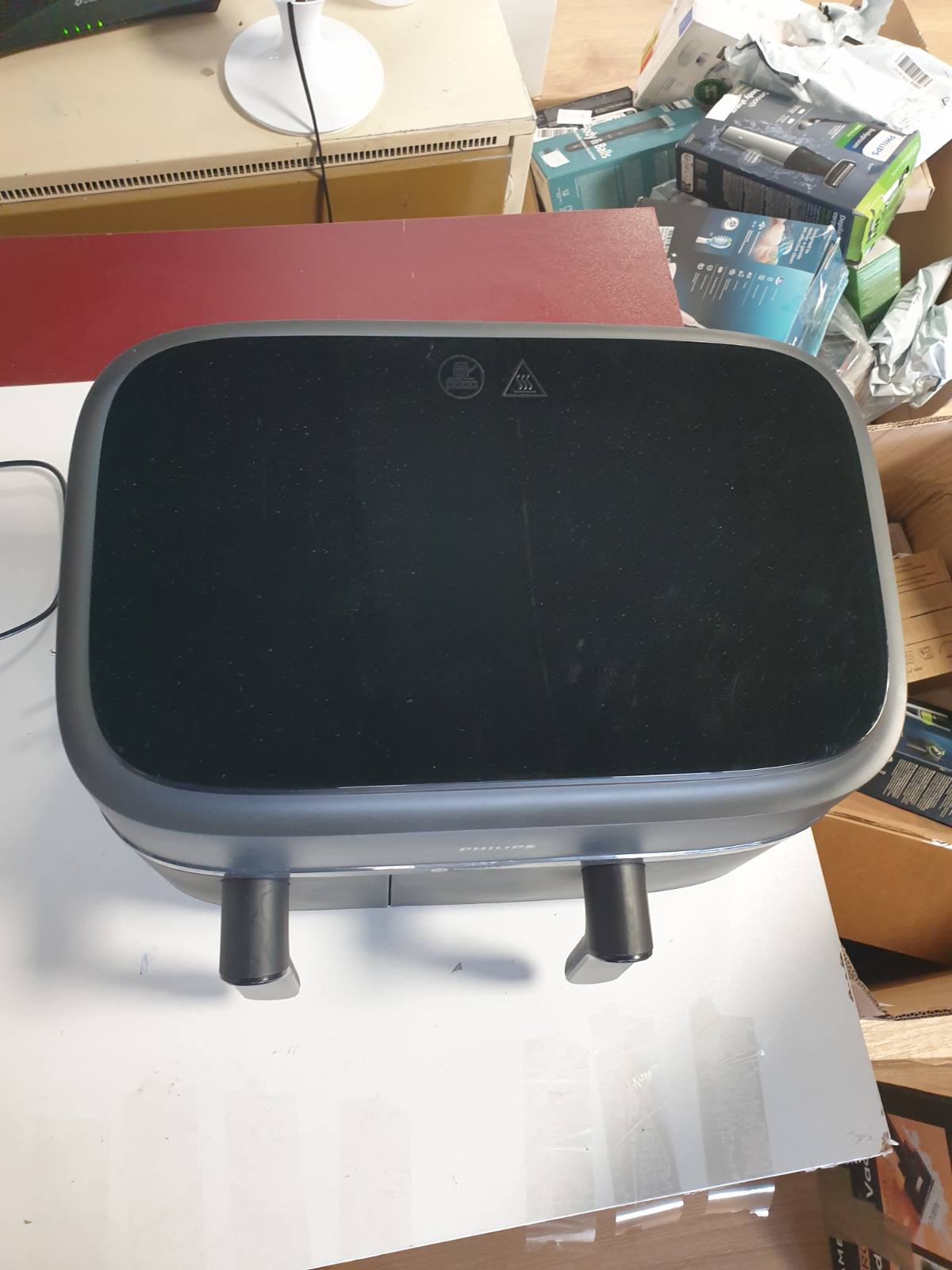 288165 - PHILIPS Fritezë me ajër të nxehtë Airfryer Dual Basket Series 3000, 9L, 2 shporta, teknologji RapidAir Plus, NA350/00