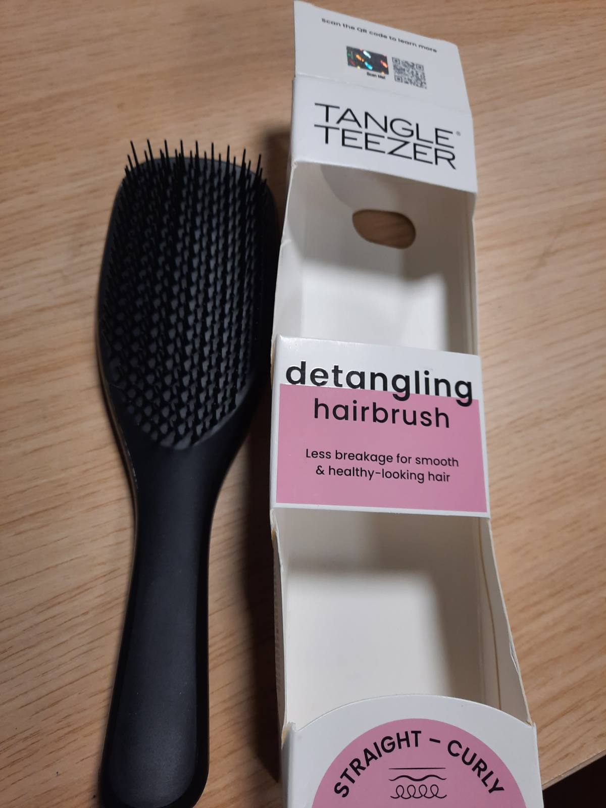 298675 - TANGLE TEEZER Furçë flokësh Ultimate Detangler - E zezë - Për flokë të lagur dhe të thatë - Qimet me dy nivele zvogëlojnë këputjen