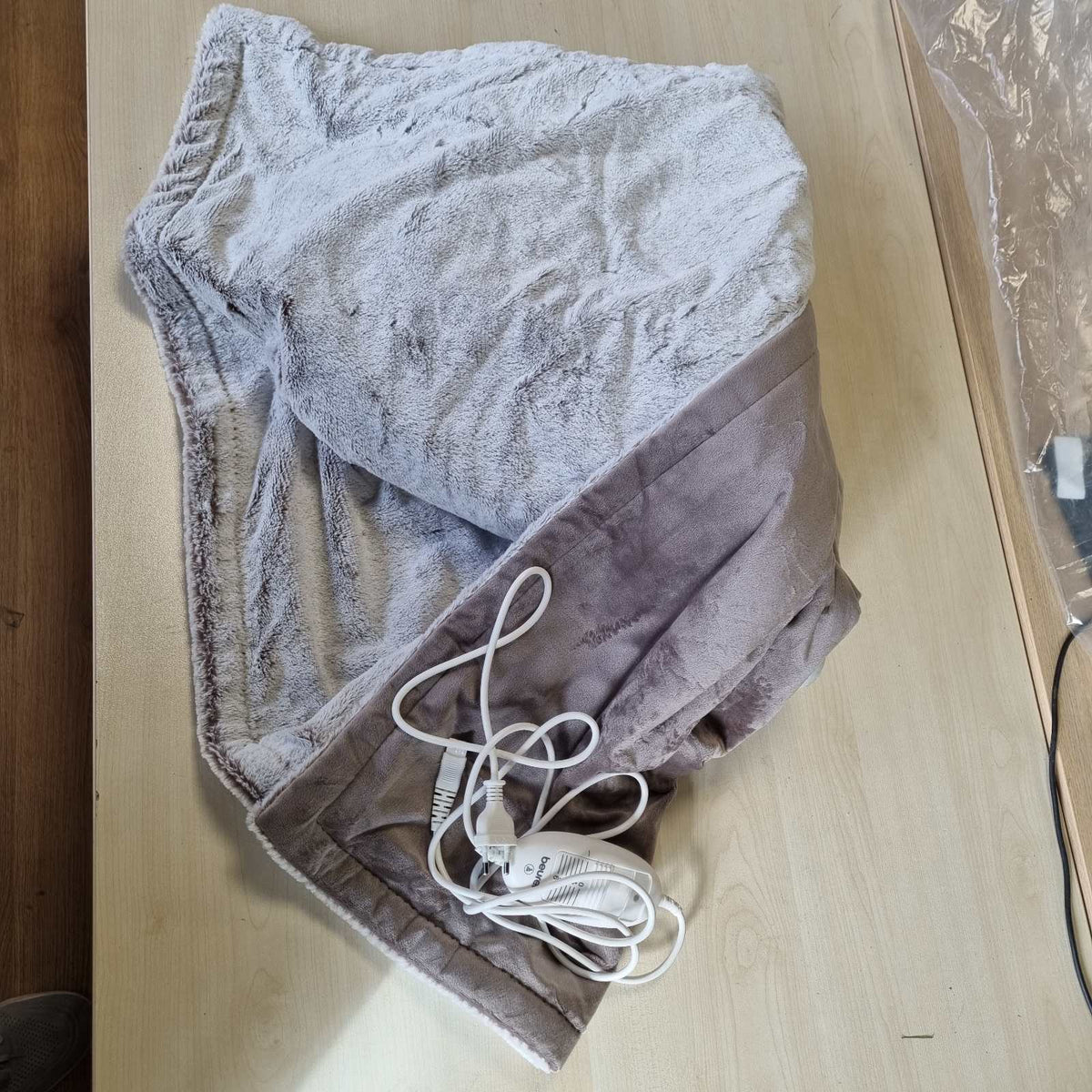 296643 - BEURER Batanije e ngrohtë HD 75 Nordic, 180 x 130 cm, 6 cilësime temperature, e larë në lavatriçe 30 °C, fikje automatike, ngjyrë bezhë/kafe