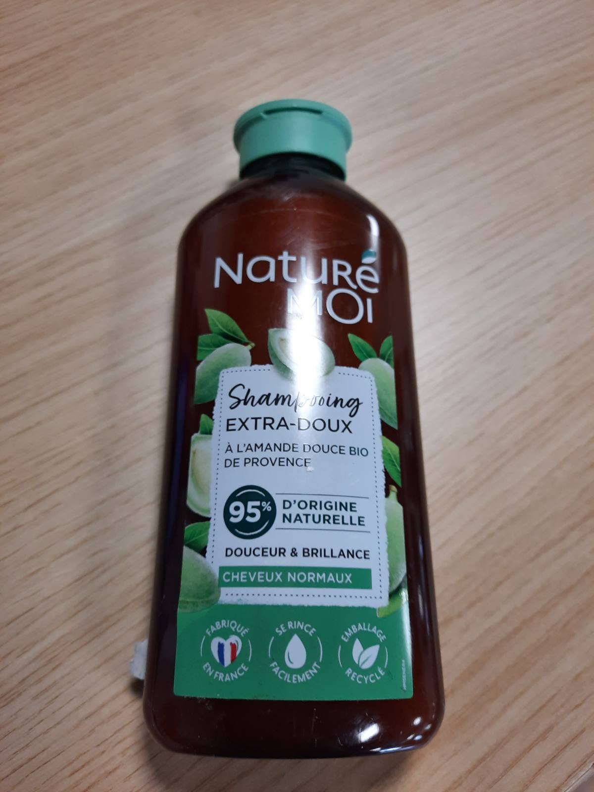 298892 - NATURÉ MOI Shampo Ekstra e Butë 250 ml, Pa Sulfate, Bajame të Ëmbël Organike, 95% Origjina Natyrale, Prodhuar në Francë