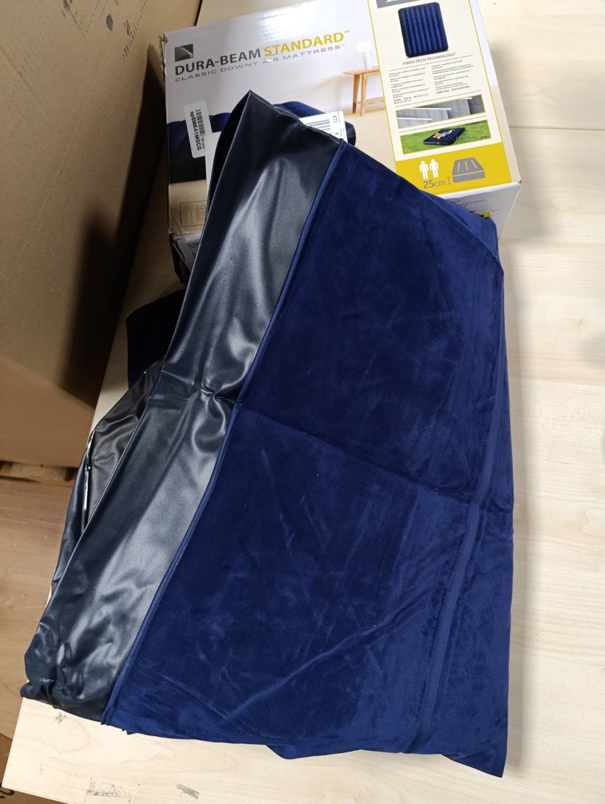 185547 - DYSHEK INTEX 64758 Classic Downy, Madhësia Queen, Teknologjia Fiber Tech, Dimensionet 137X191X25cm