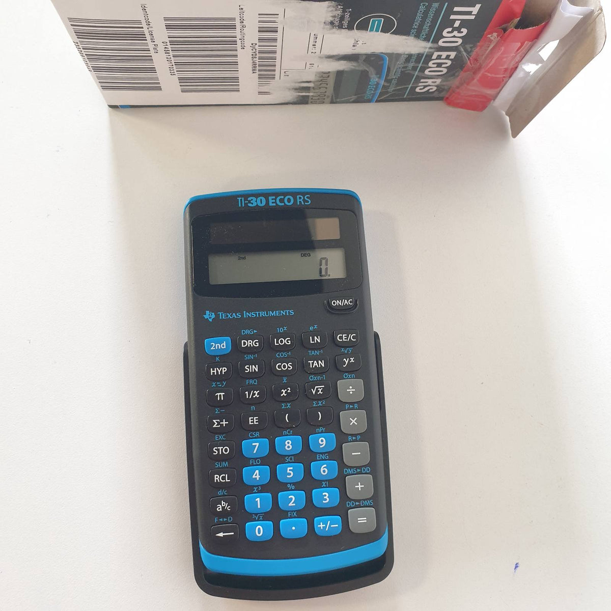 299834 - TEXAS INSTRUMENTS Kalkulator Shkollor TI-30 ECO RS, Teknik-Shkencor, ekran 10-shifror, energji diellore, i zi