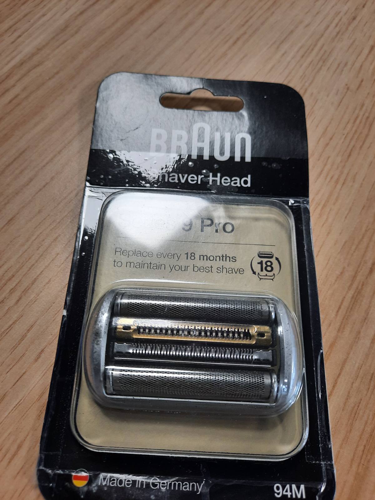 301894 - BRAUN Kokë rroje elektrike Series 9 Pro, pjesë këmbimi origjinale, e përputhshme me rrojën Braun Series 9 Pro, 94M, krom, 1 pako