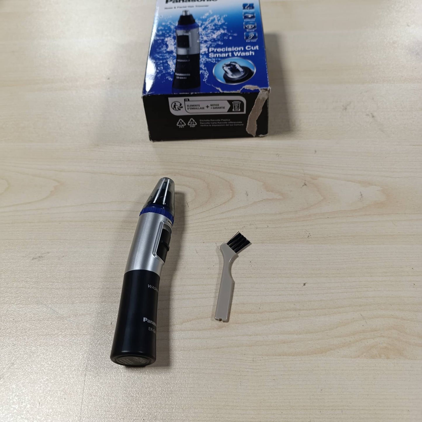 275530 - PANASONIC Prerëse flokësh ER-GN30-K503 për meshkuj, teh i dyfishtë hipoalergjik, pa tel, e zezë