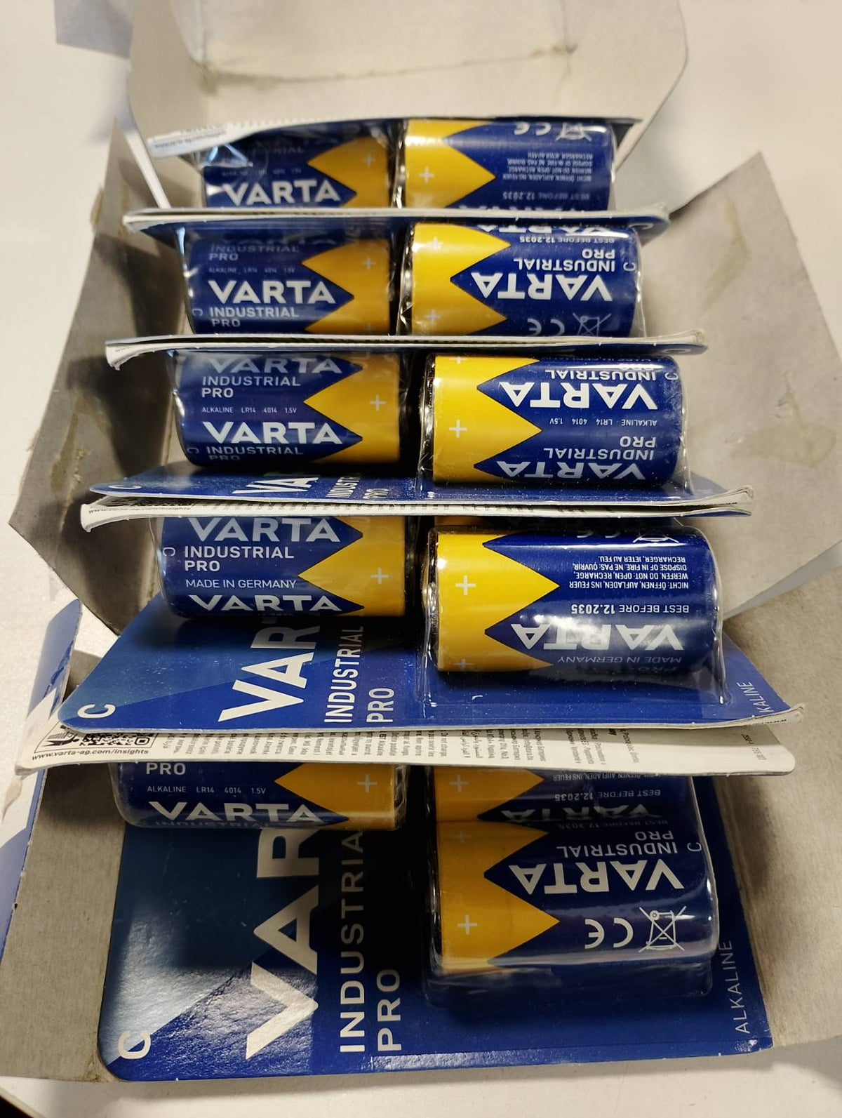299634 - VARTA Industrial Pro C LR14, Bateri alkaline, të prodhuara në Gjermani, 20 copë