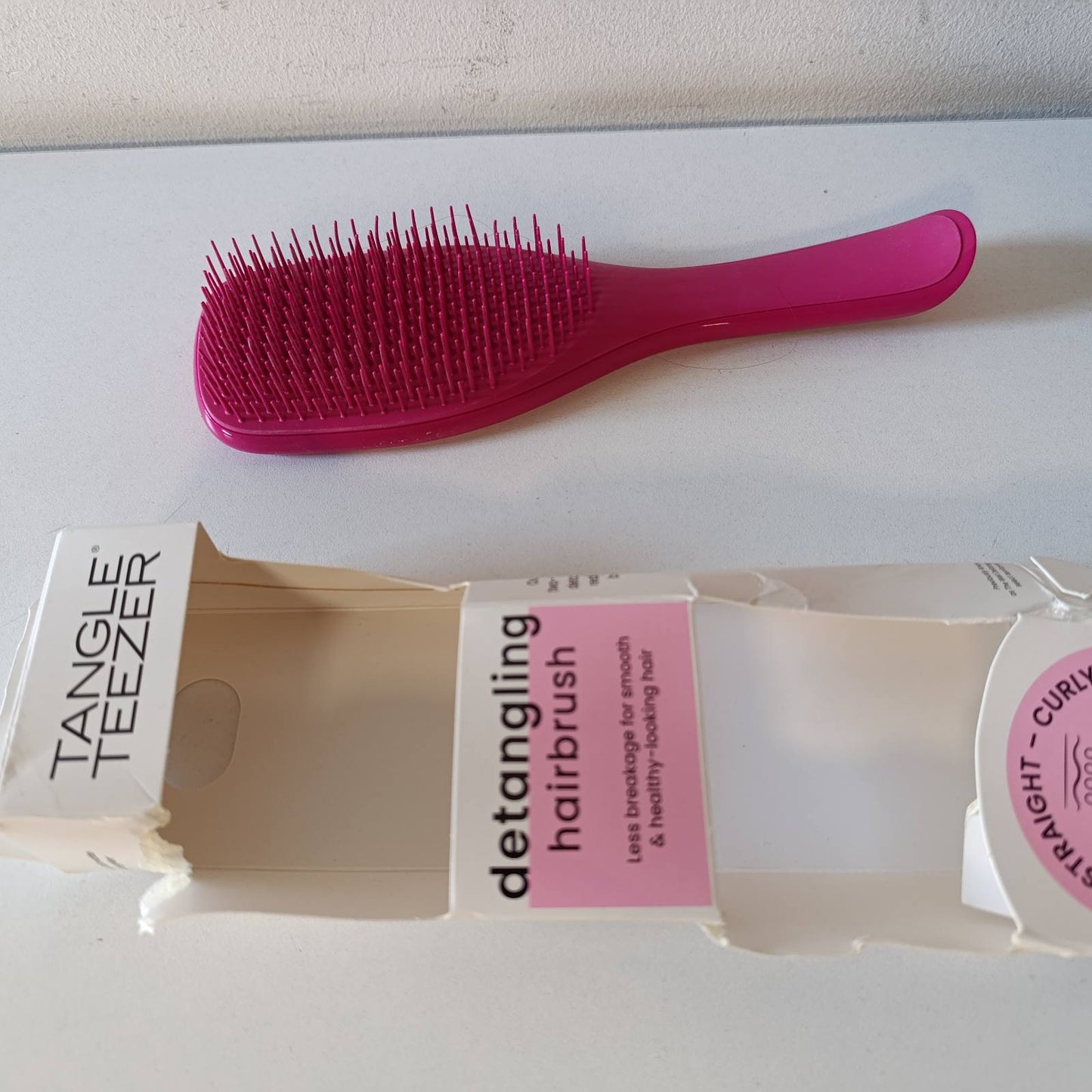 317849 - TANGLE TEEZER Furçë flokësh Ultimate Detangler, Për flokë të lagur dhe të thatë, Rozë mjedre