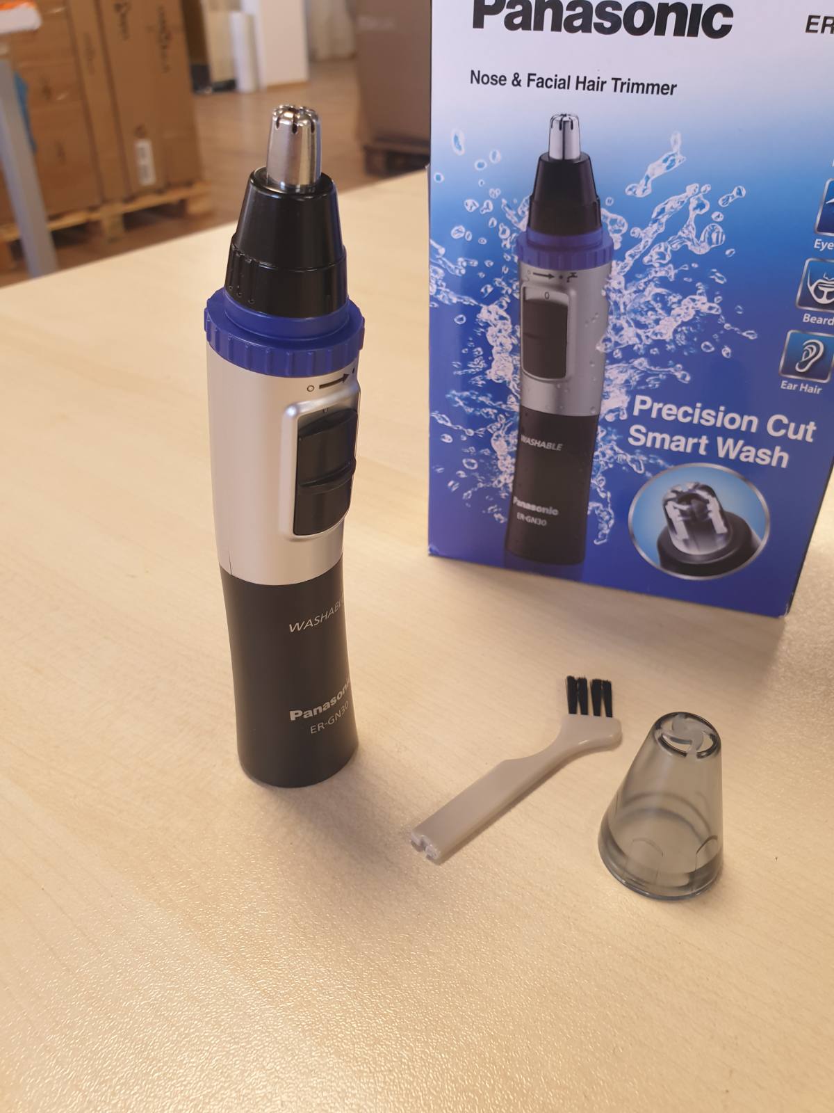 317664 - PANASONIC Prerëse flokësh ER-GN30-K503 për meshkuj, teh të dyfishtë hipoalergjik, pa tel, e zezë