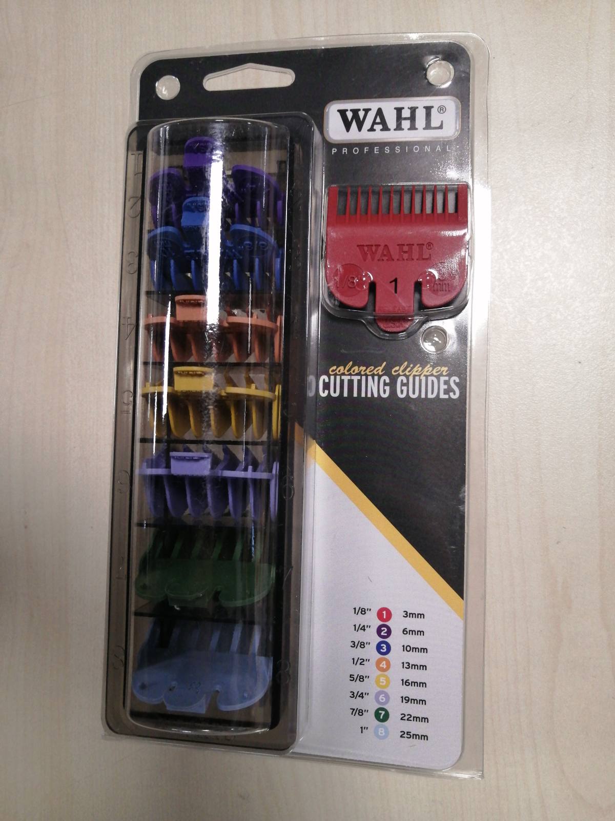 275674 - WAHL Set krehërash me ngjyra #1 – 8, Krehëra profesionalë prerës flokësh, Super Taper, Taper2000, Senior, Kapëse magjike, Legend