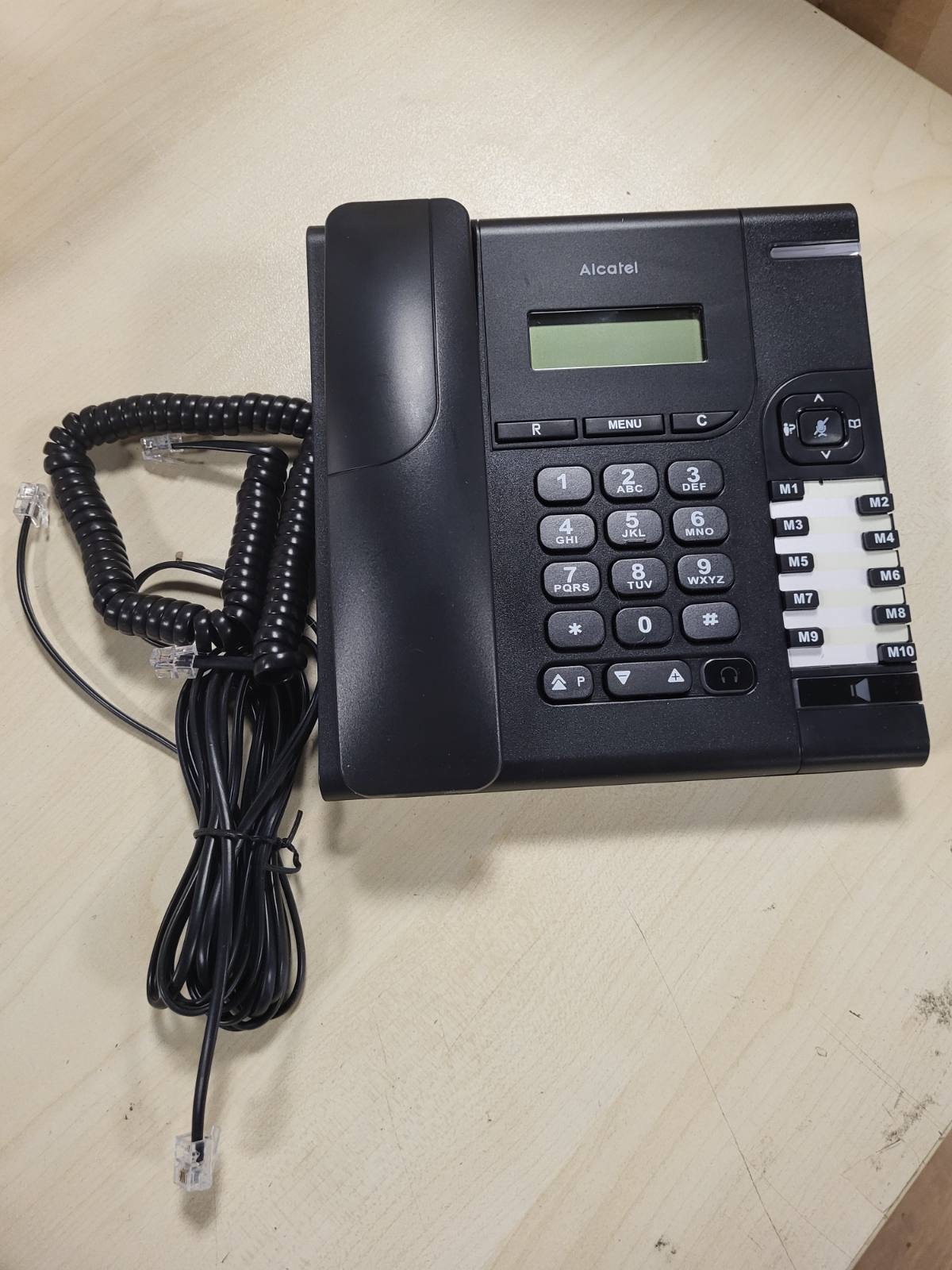 293064 - ALCATEL Temporis 580 PRO - Telefon fiks profesional, Ekran alfanumerik, Buton heshtjeje, Volum i rregullueshëm, 10 butona thirrjeje të shpejtë, I zi