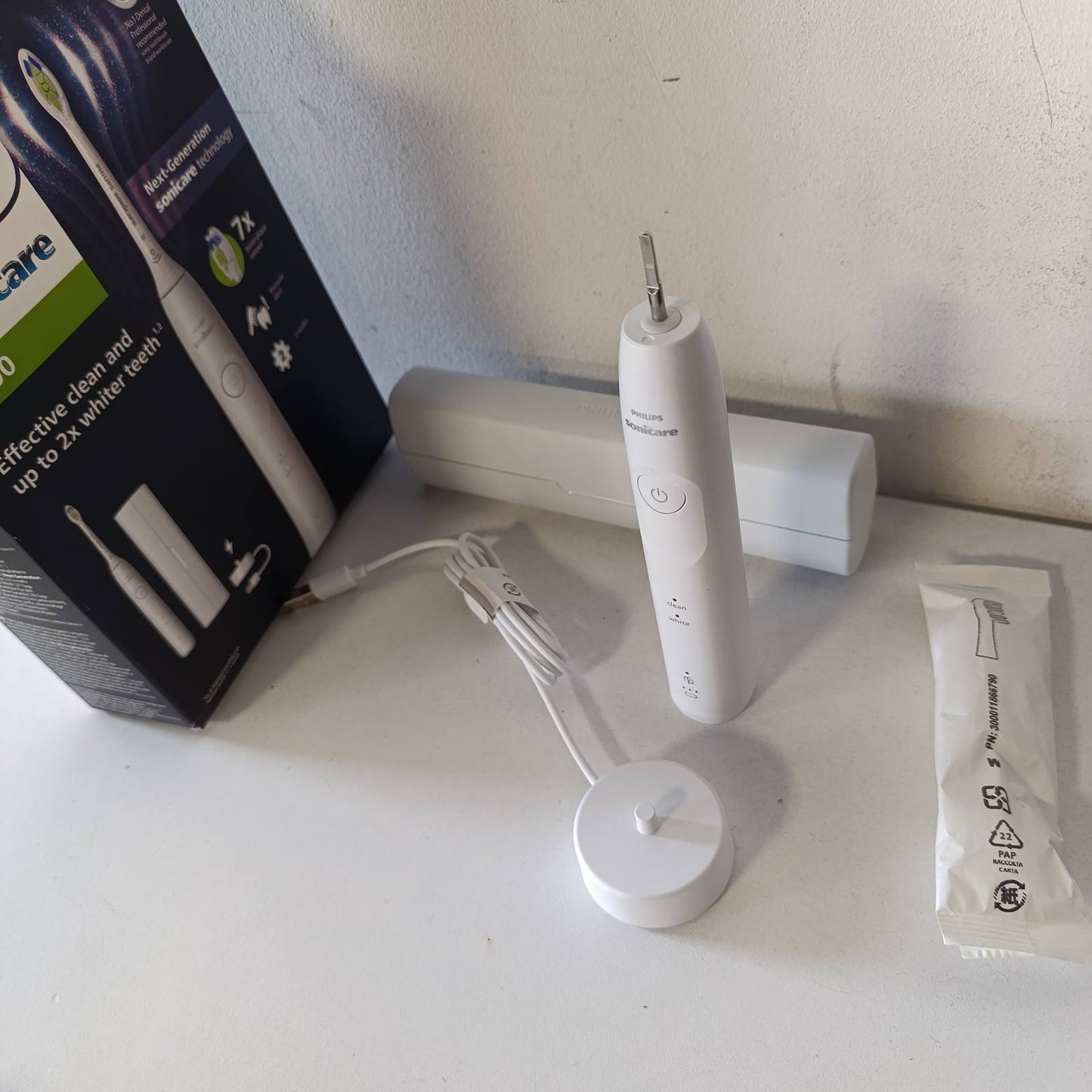 289465 - PHILIPS Furça dhëmbësh elektrike Sonicare 5500, 2 mënyra pastrimi, e bardhë, modeli HX7110/02