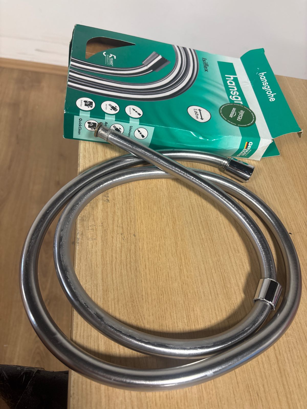 293768 - hansgrohe Isiflex tub dushi universal 1.60 m, me mbrojtje kundër përdredhjes