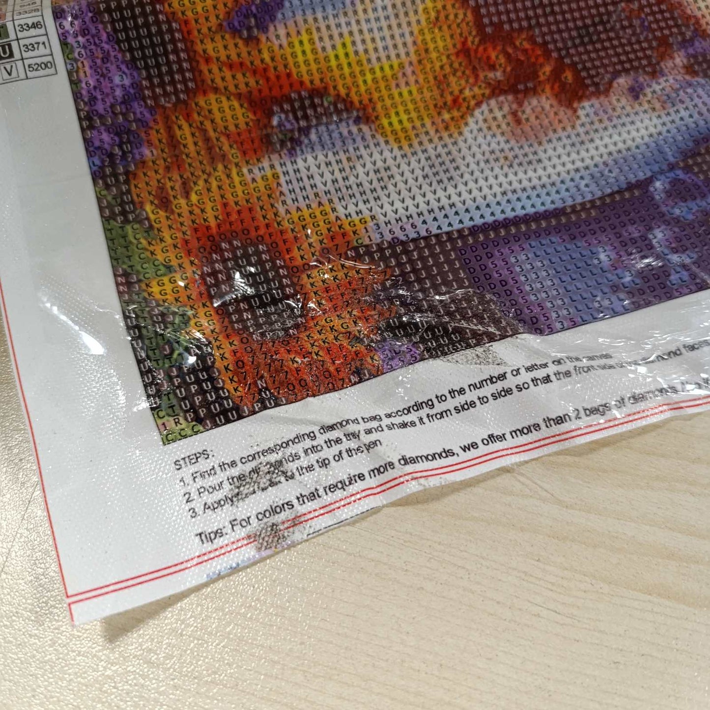 198866 - HEIBAGO Pikturë Diamanti 5D me Lule, Set për Fillestarë dhe të Rritur, Arti i Qëndisjes Kryqi DIY, Dekor Muri me Kafshë, Madhësia 30x30cm