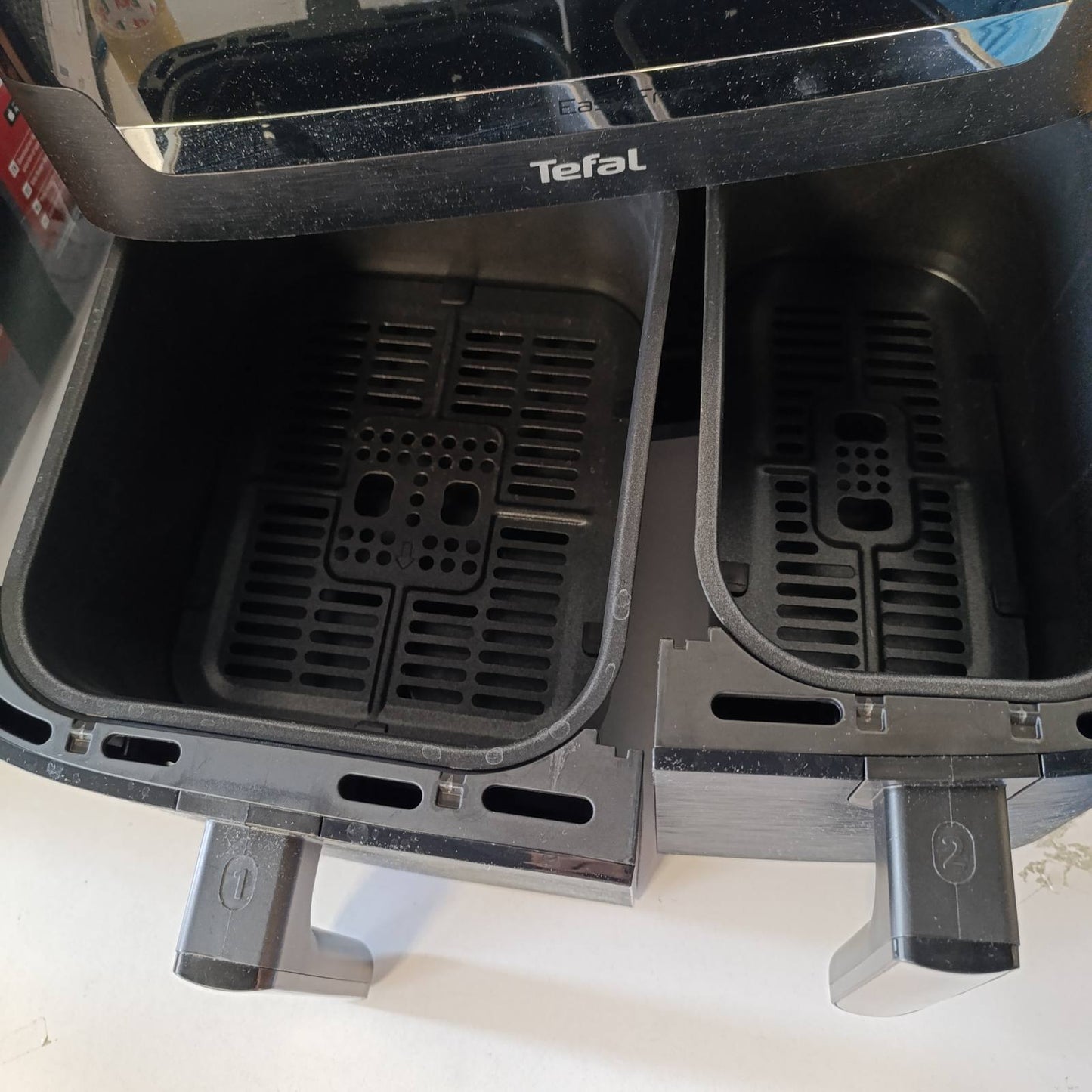 288119 - TEFAL Fritezë me ajër të nxehtë Dual Easy Fry, Kapacitet 8.3L, 2700W, 7 programe, EY9018