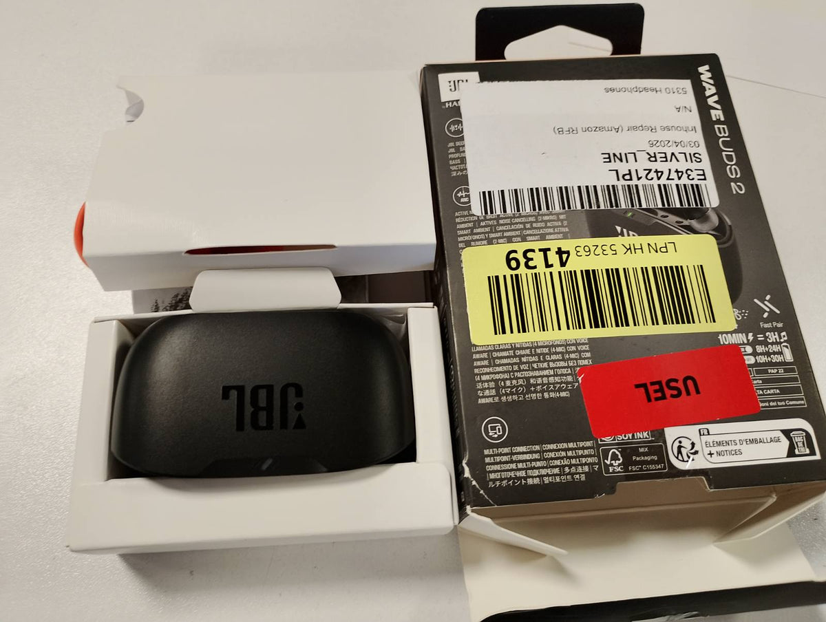 299148 - JBL WAVE BUDS 2 Kufje pa tel Bluetooth, anulim zhurme, kohë riprodhimi 40 orë, IP54, e zezë