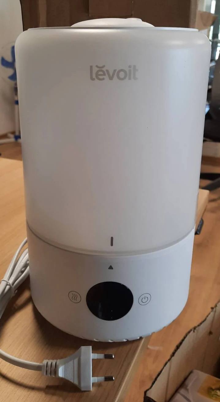 277378 - LEVOIT Lagështues inteligjent për dhomën e gjumit, 20dB, me mbushje nga sipër, Sensor lagështie, grykë rrotulluese 360°, 3L, e bardhë krem