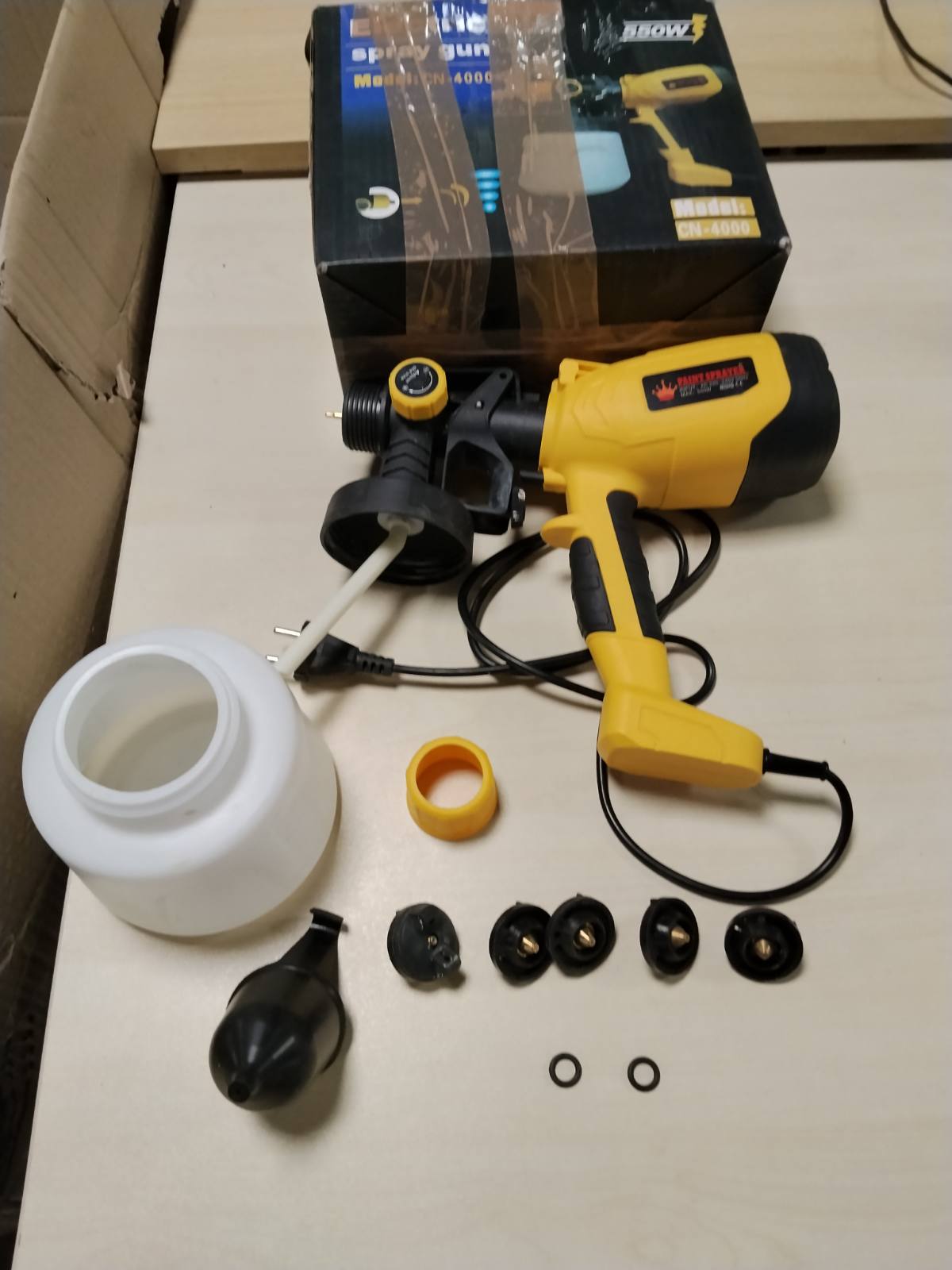 313127 - ROTTOGOON Sistem spërkatjeje boje për bojë muri, 550W, 32000 RPM, enë 1400ML