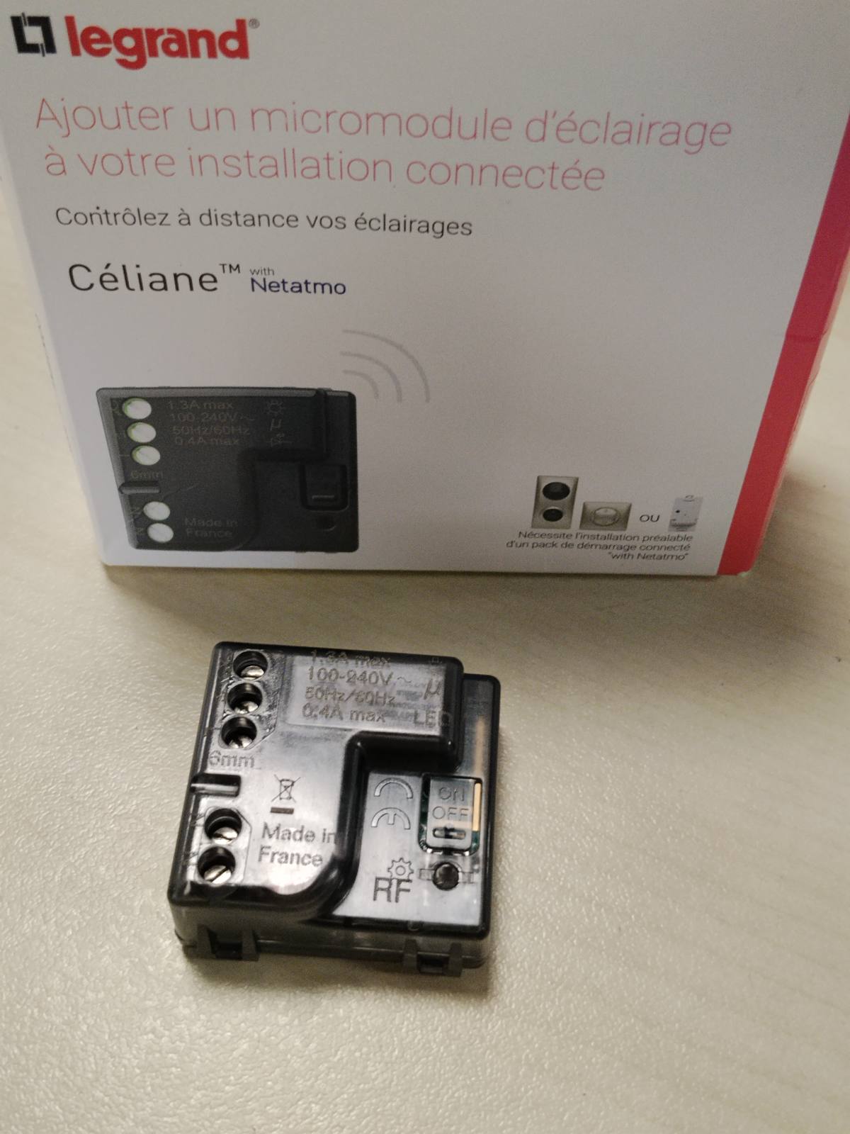 322283 - Mikromodul Ndriçimi Netatmo 300W me Tel Neutral