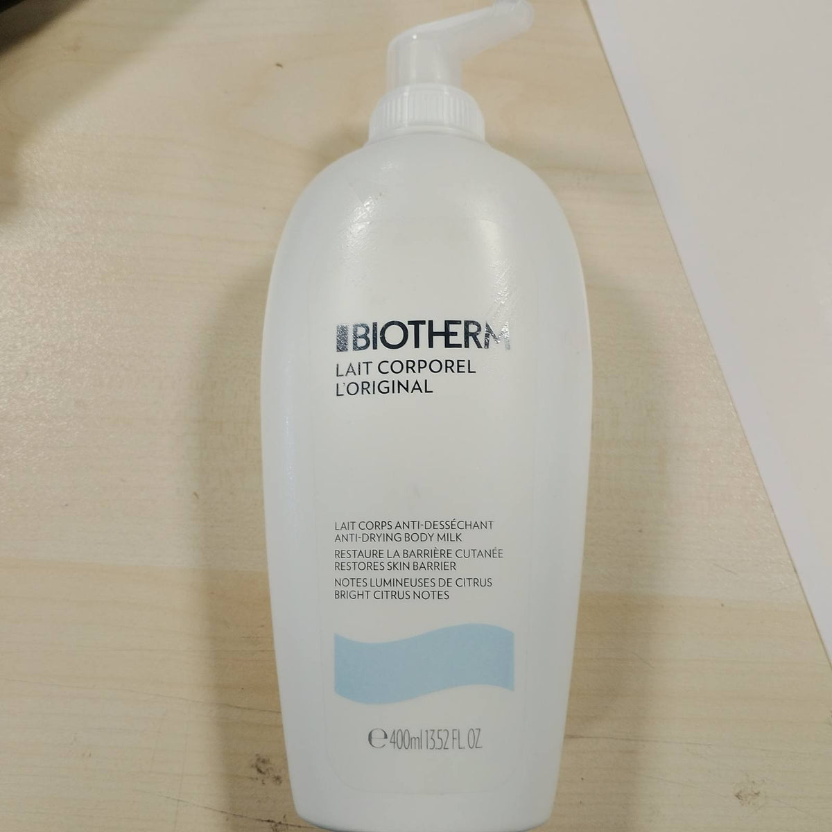 303399 - BIOTHERM Lait Corporel L'Original, locion trupi hidratues me Life Plankton, 400 ml, për lëkurë të butë, aromë agrumesh