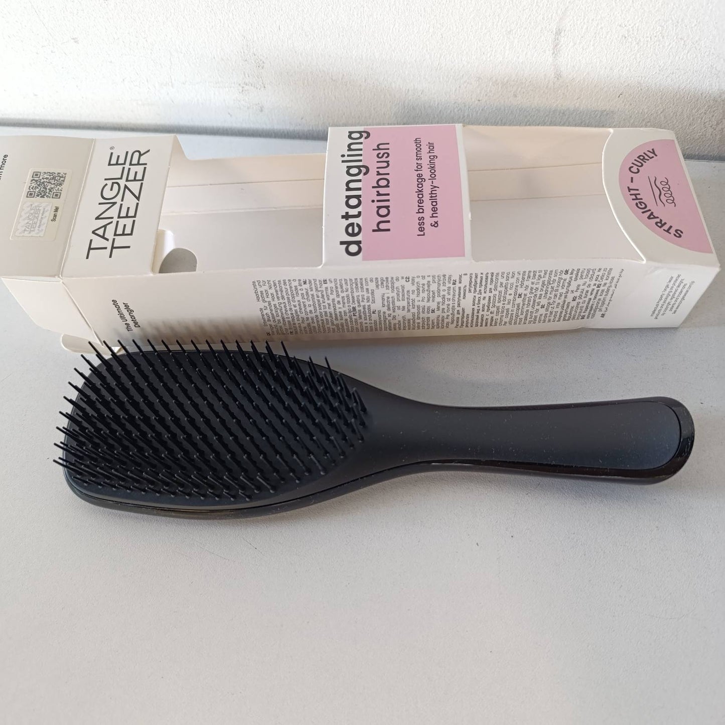 290312 - TANGLE TEEZER Furçë flokësh Ultimate Detangler për flokë të lagur dhe të thatë, e zezë