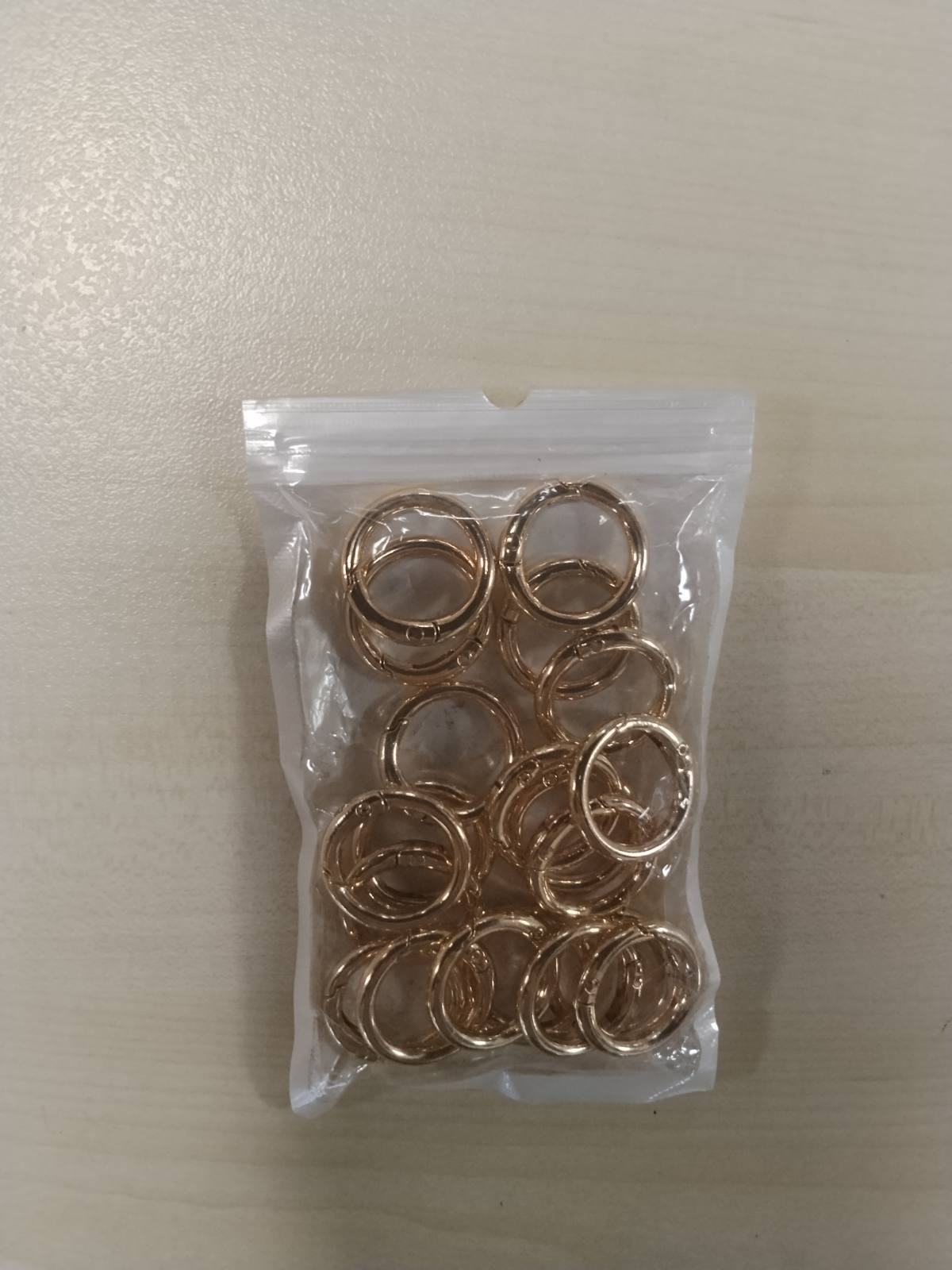 310478 - 20 copë karabinierë të rrumbullakët 33 mm prej ari - lidhje zinku me grep lidhës, unaza kërcimi me grep për punime artizanale dhe aksesorë çantash, tokëz çelësash
