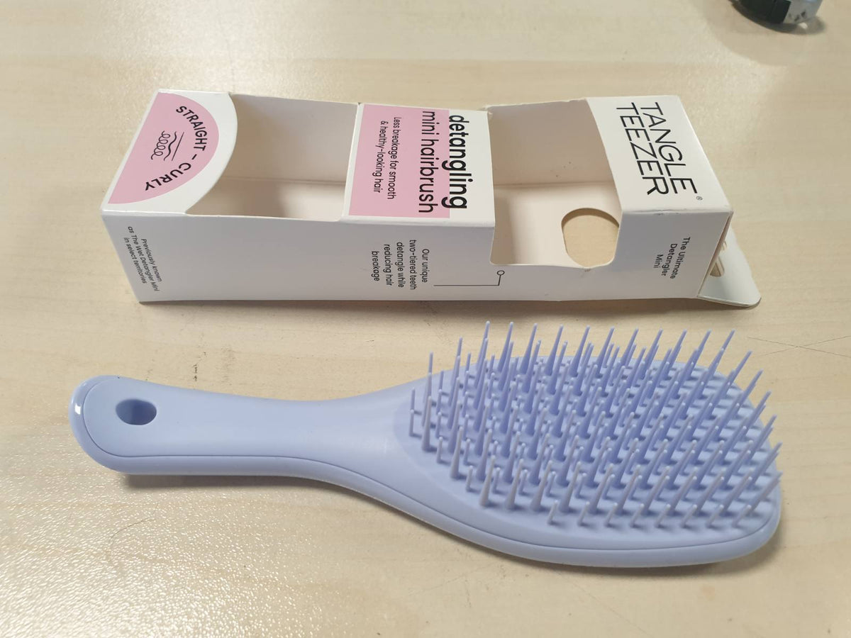 303704 - TANGLE TEEZER Ultimate Detangler i Vogël, për Flokë të Lagur dhe të Tharë, Furçë Detangler për të Gjitha Llojet e Flokëve, Ngjyrë Livandoje